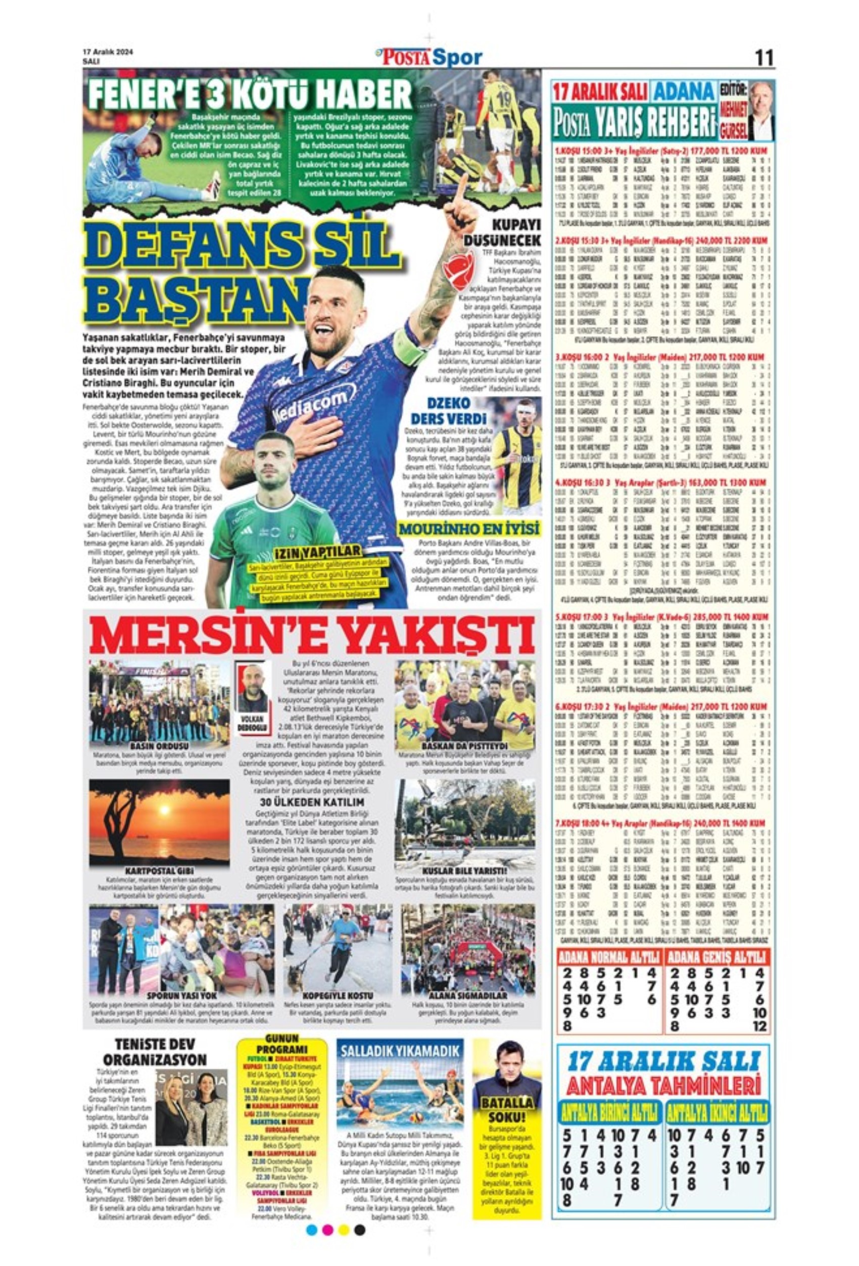 Tempesta Galatasaray al 90'+8: le prime pagine dello sport (17 dicembre)
