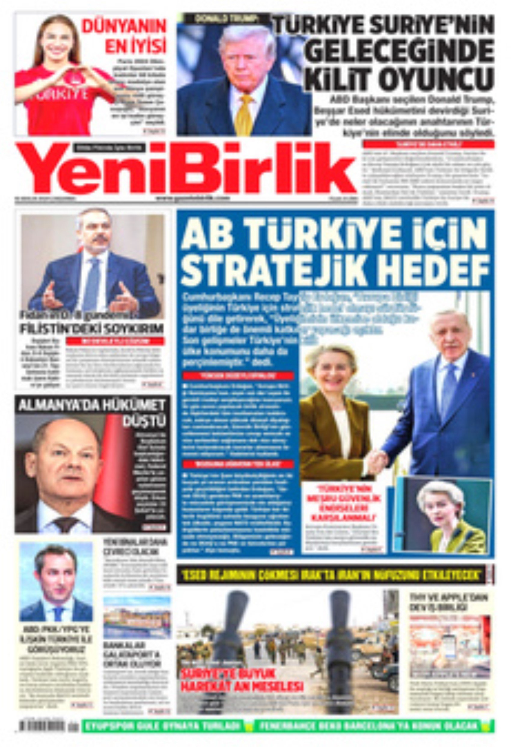 18 Aralık 2024 gazete manşetleri... Gazeteler, Erdoğan ve von der Leyen  görüşmesini nasıl değerlendirdi? Yeni bir göç dalgası tehlikesi