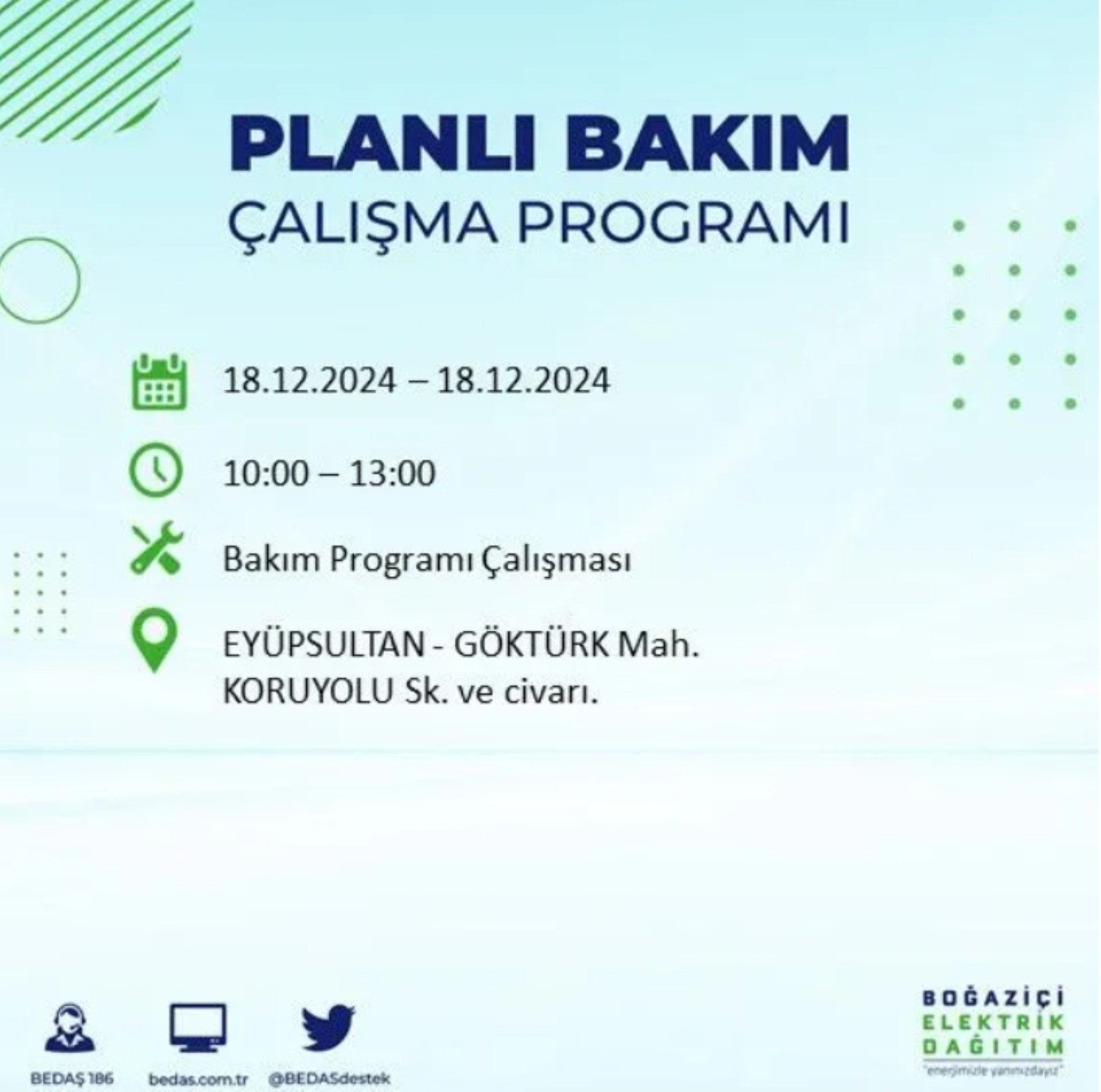 BEDAŞ açıkladı... İstanbul'da elektrik kesintisi: 18 Aralık'ta hangi mahalleler etkilenecek?