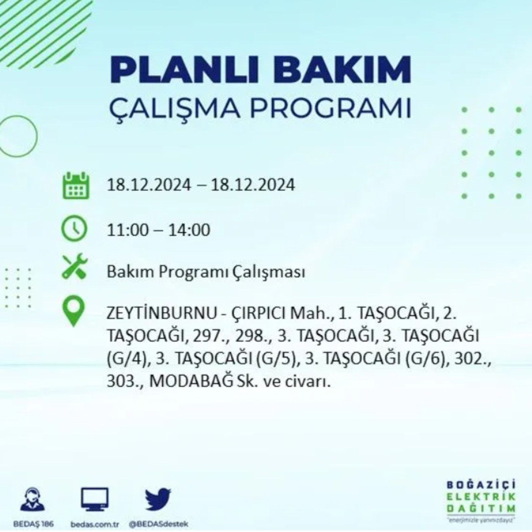 BEDAŞ açıkladı... İstanbul'da elektrik kesintisi: 18 Aralık'ta hangi mahalleler etkilenecek?