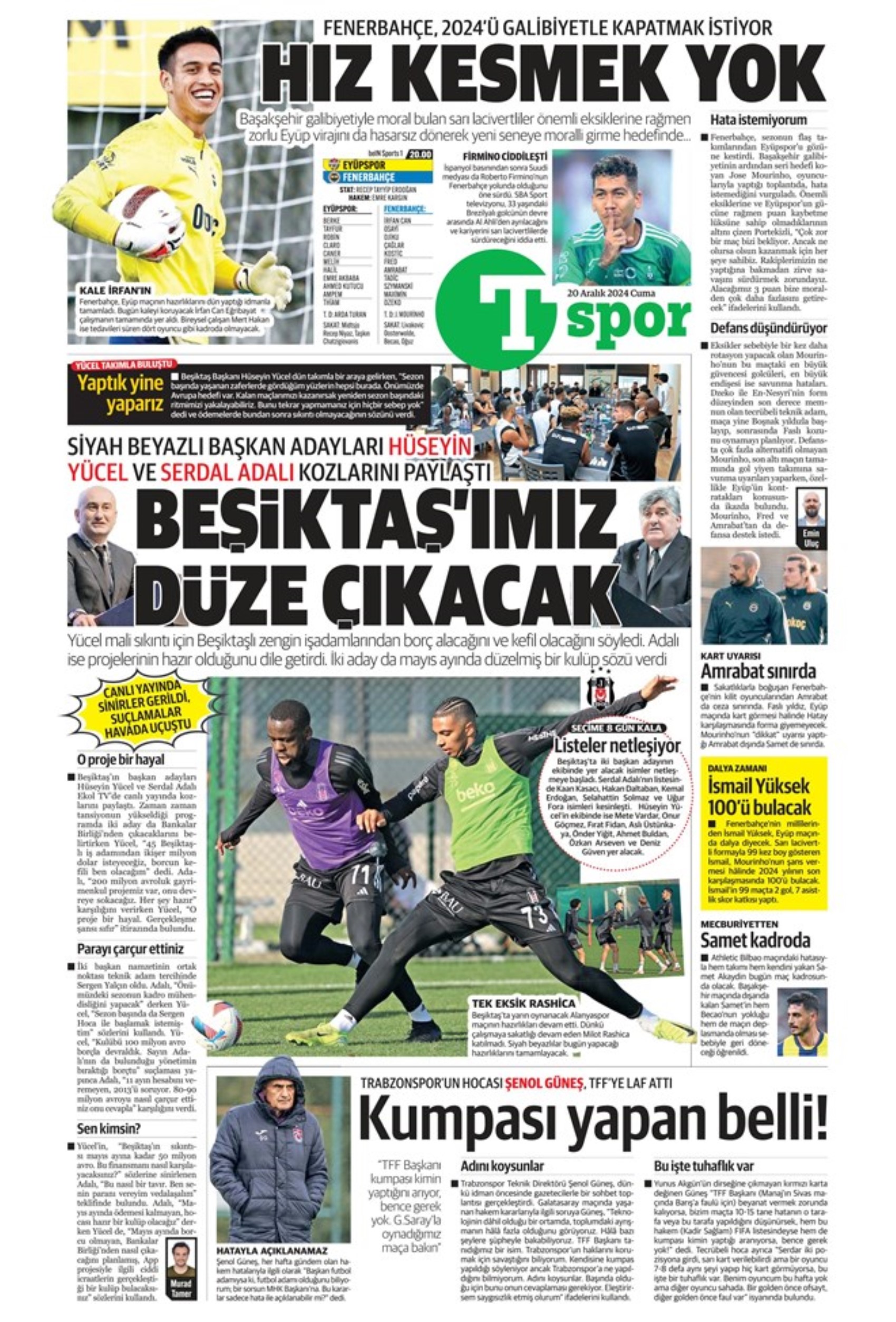Talisca è fatta? Il Fenerbahçe vola in Arabia: crisi Dybala al Galatasaray: i titoli sportivi del 20 dicembre 2024