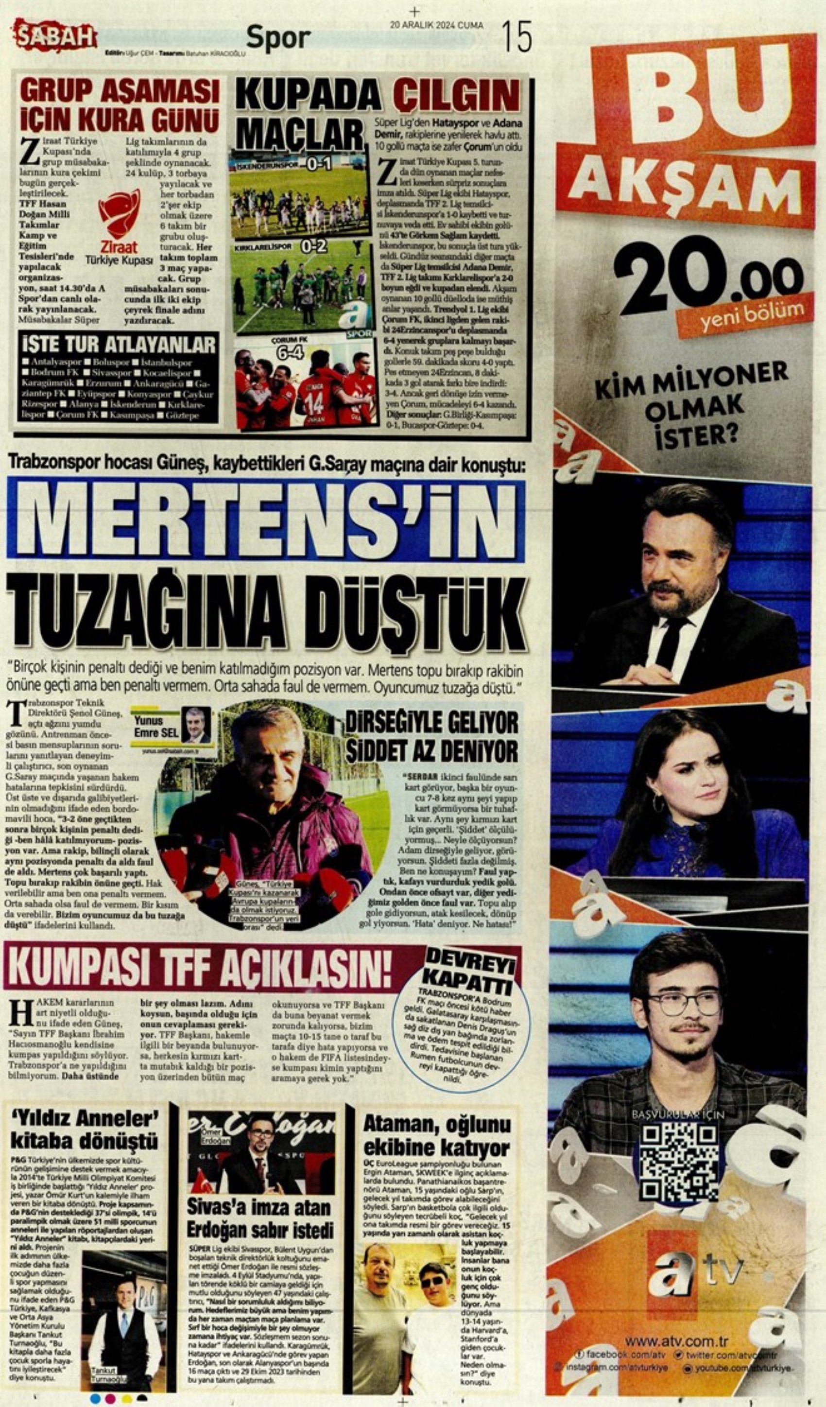 Talisca è fatta? Il Fenerbahçe vola in Arabia: crisi Dybala al Galatasaray: i titoli sportivi del 20 dicembre 2024