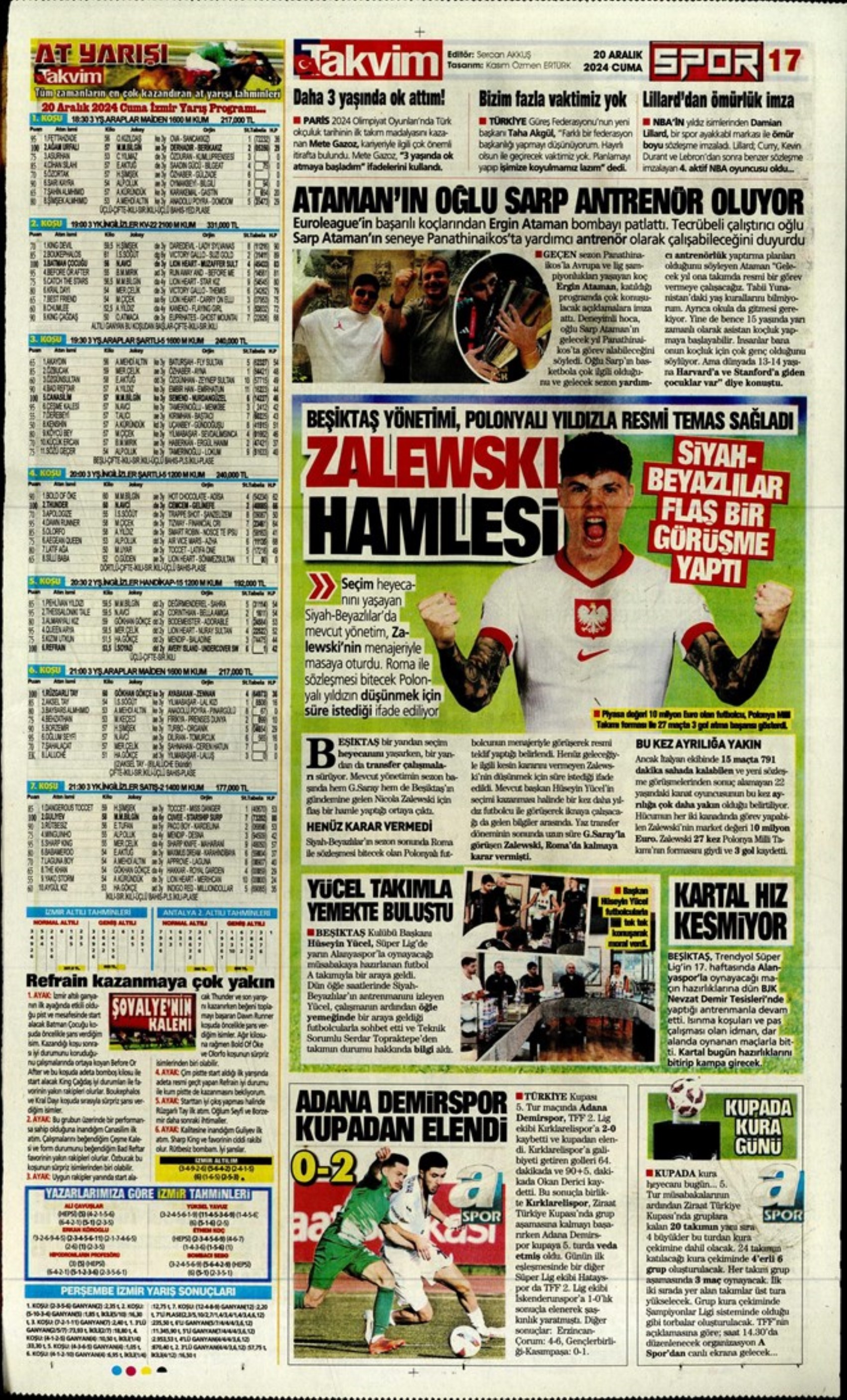 Talisca è fatta? Il Fenerbahçe vola in Arabia: crisi Dybala al Galatasaray: i titoli sportivi del 20 dicembre 2024