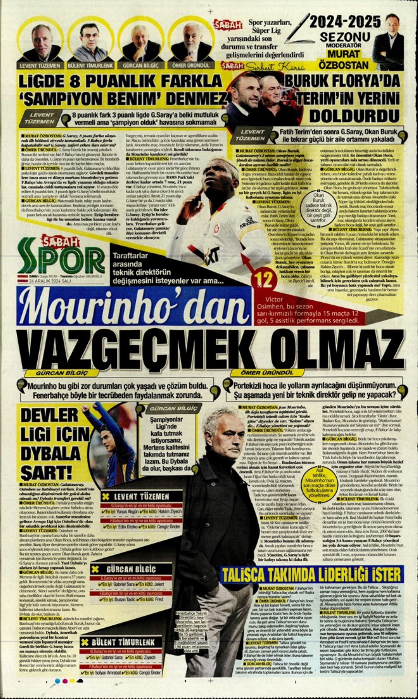 Galatasaray ve Fenerbahçe'de transfer harekatı: İşte sporun manşetleri