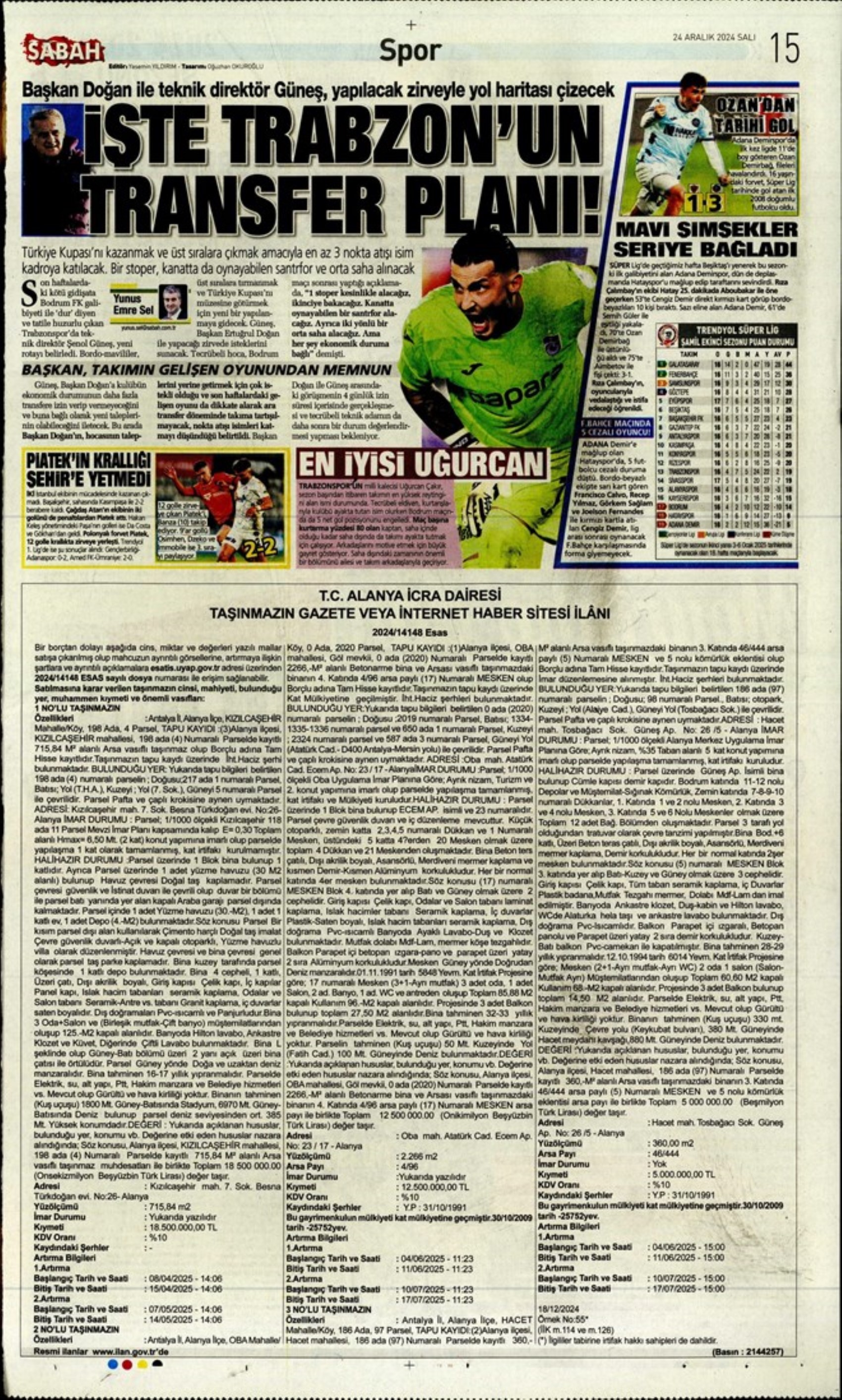 Galatasaray ve Fenerbahçe'de transfer harekatı: İşte sporun manşetleri