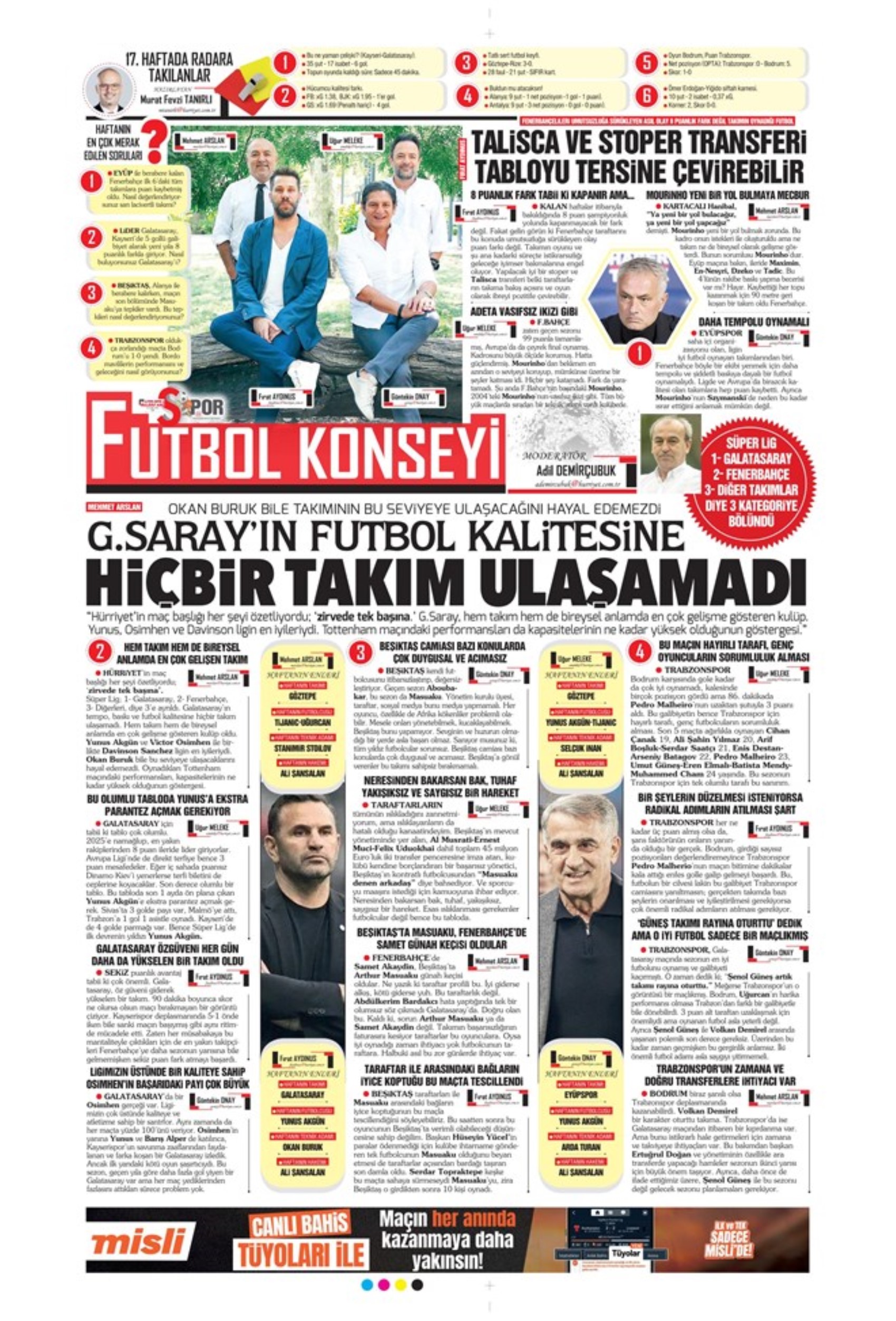 Galatasaray ve Fenerbahçe'de transfer harekatı: İşte sporun manşetleri