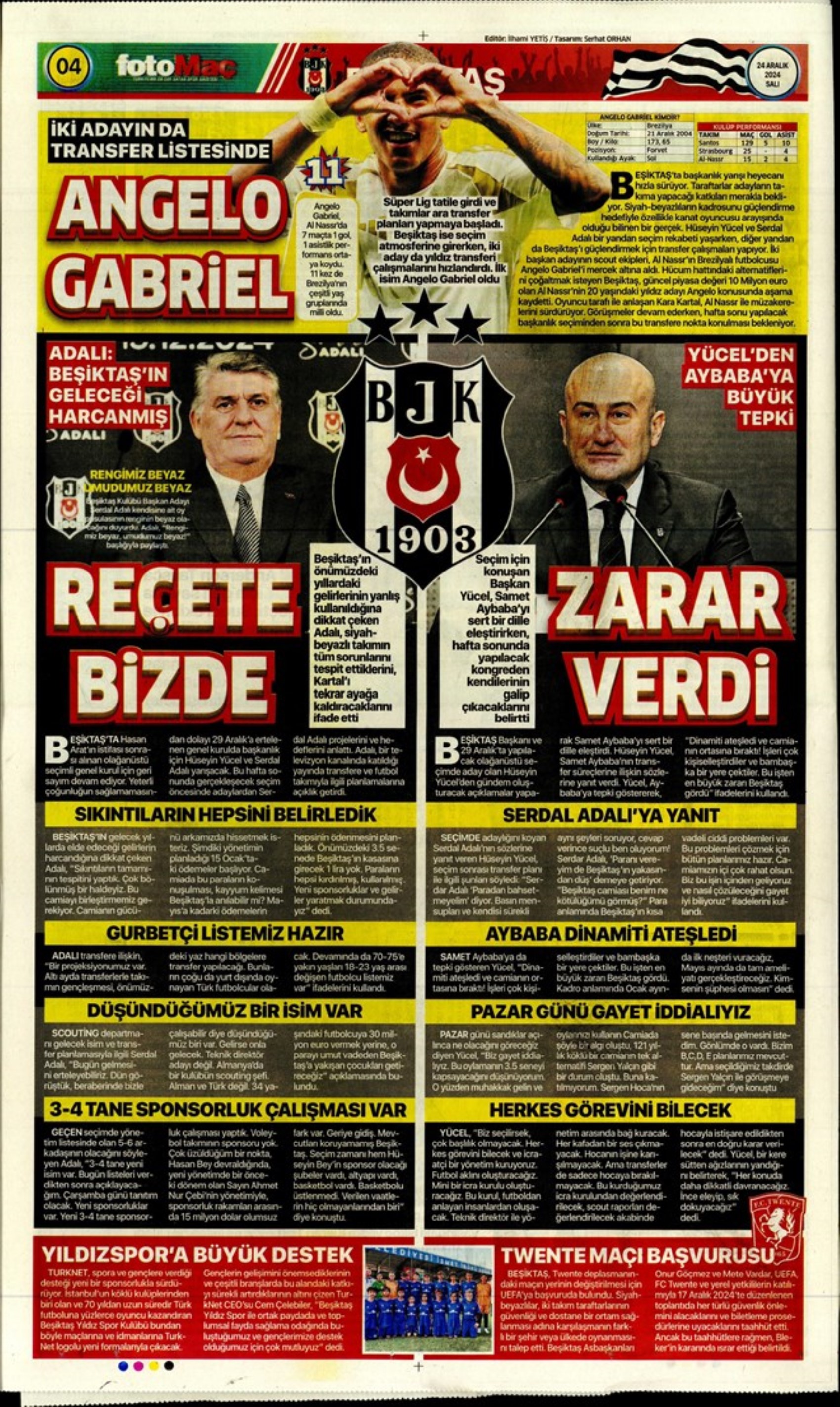 Galatasaray ve Fenerbahçe'de transfer harekatı: İşte sporun manşetleri