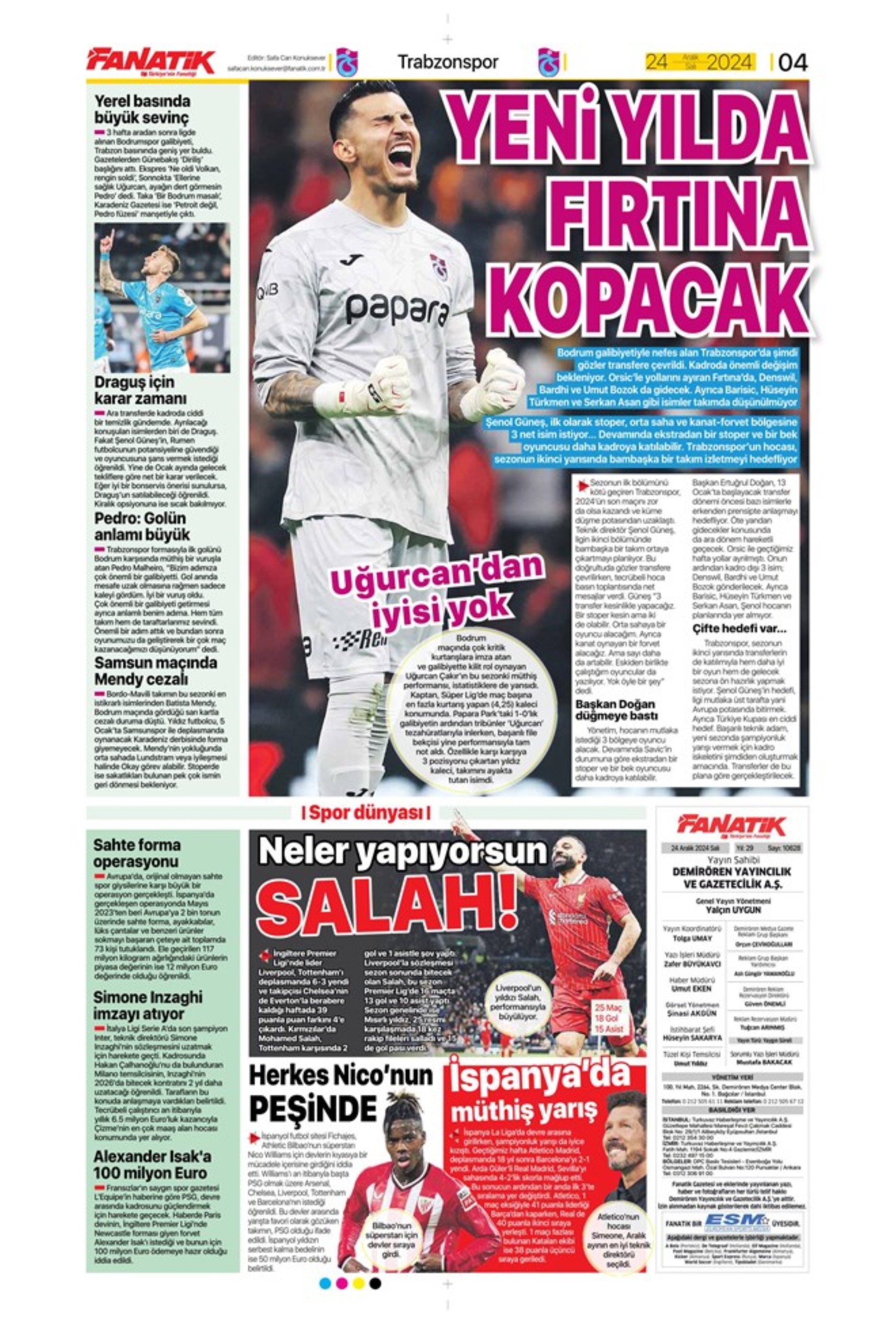 Galatasaray ve Fenerbahçe'de transfer harekatı: İşte sporun manşetleri