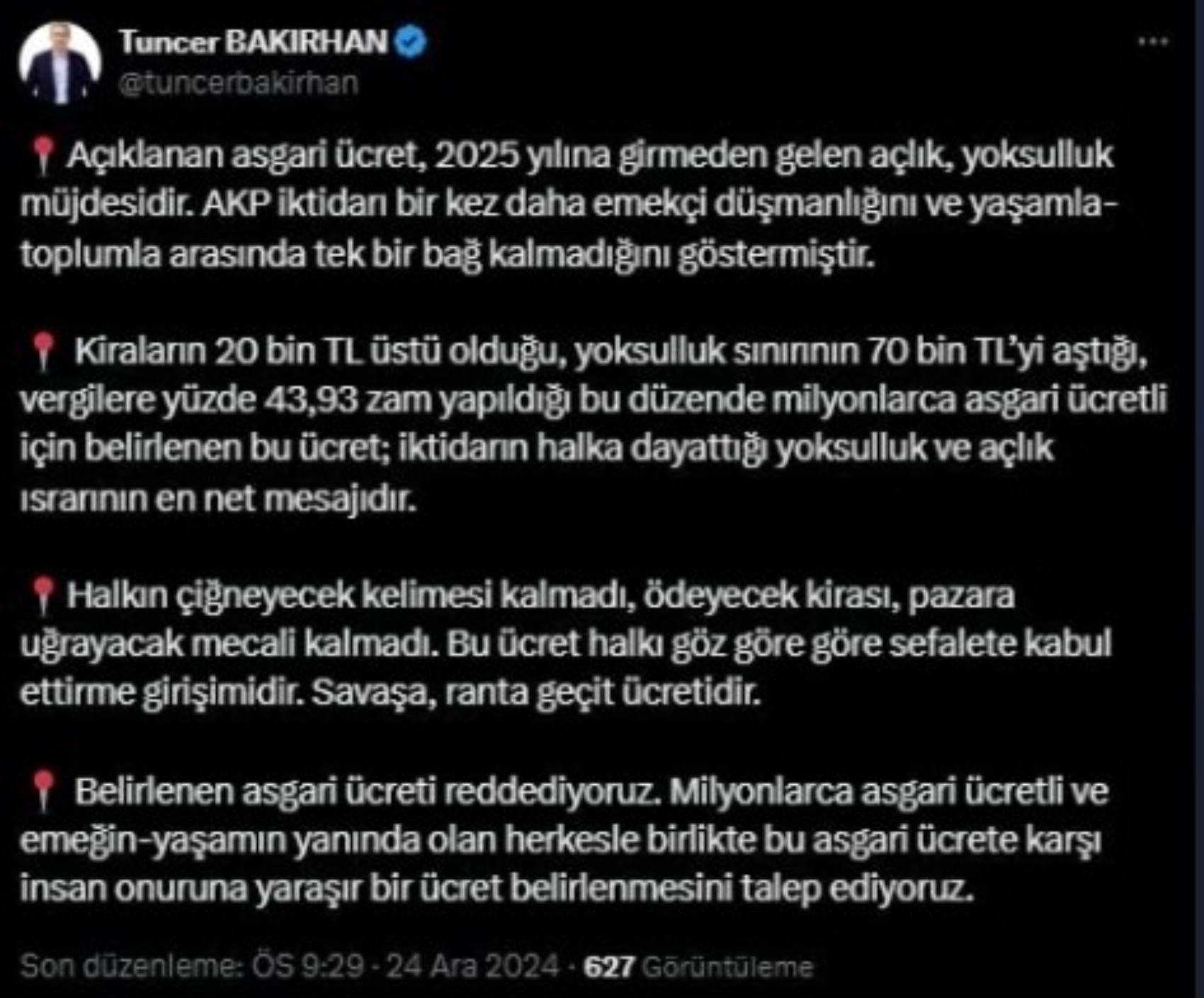 Asgari ücret açıklandı siyasilerden tepki mesajları yağdı: 'Ekonomistim dedi, ekonomiyi batırdı'