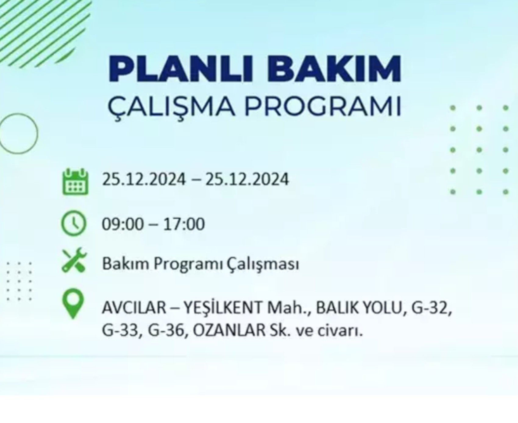 BEDAŞ açıkladı... İstanbul'da elektrik kesintisi: 25 Aralık'ta hangi mahalleler etkilenecek?