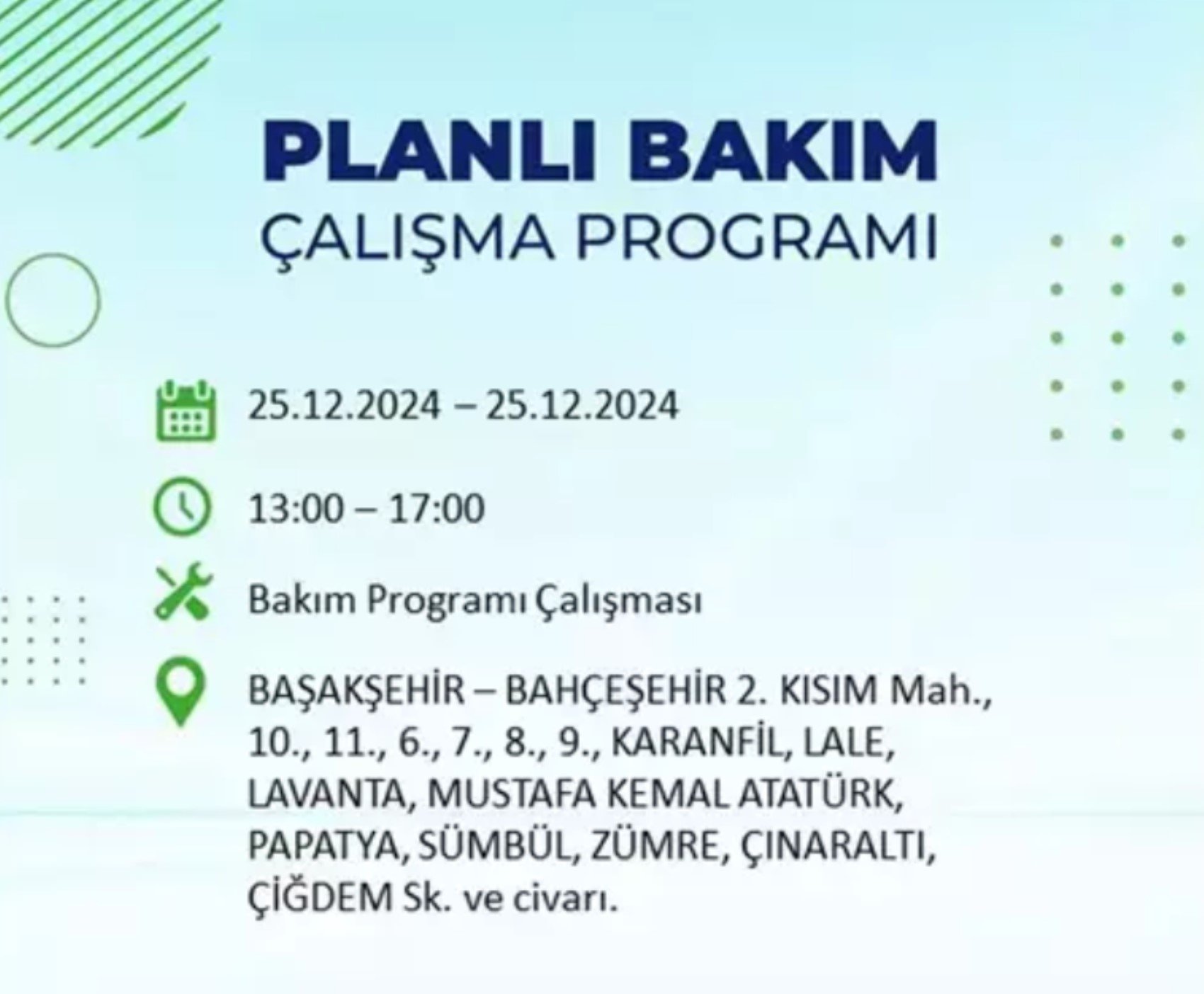 BEDAŞ açıkladı... İstanbul'da elektrik kesintisi: 25 Aralık'ta hangi mahalleler etkilenecek?