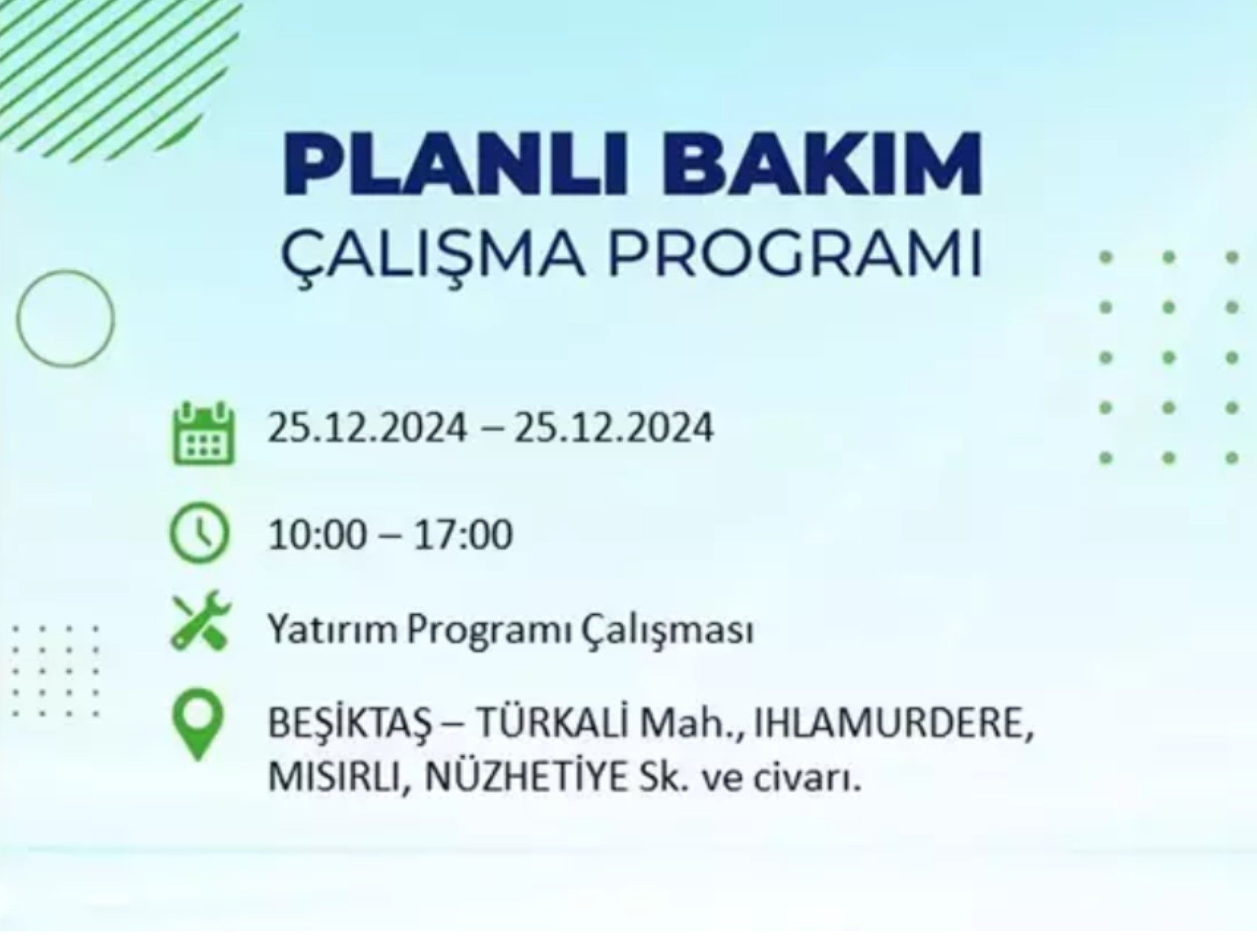 BEDAŞ açıkladı... İstanbul'da elektrik kesintisi: 25 Aralık'ta hangi mahalleler etkilenecek?