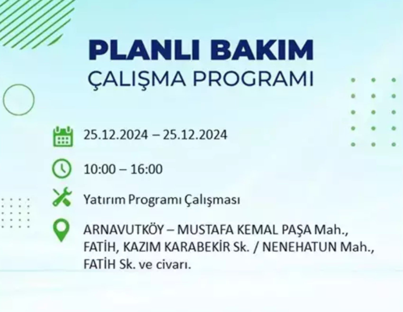 BEDAŞ açıkladı... İstanbul'da elektrik kesintisi: 25 Aralık'ta hangi mahalleler etkilenecek?