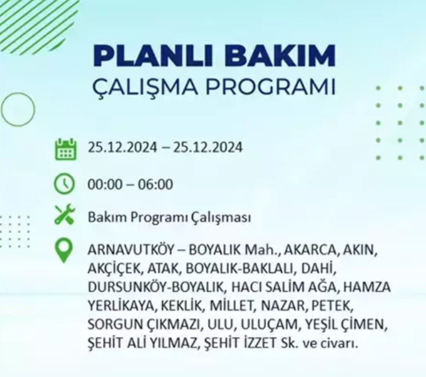 BEDAŞ açıkladı... İstanbul'da elektrik kesintisi: 25 Aralık'ta hangi mahalleler etkilenecek?