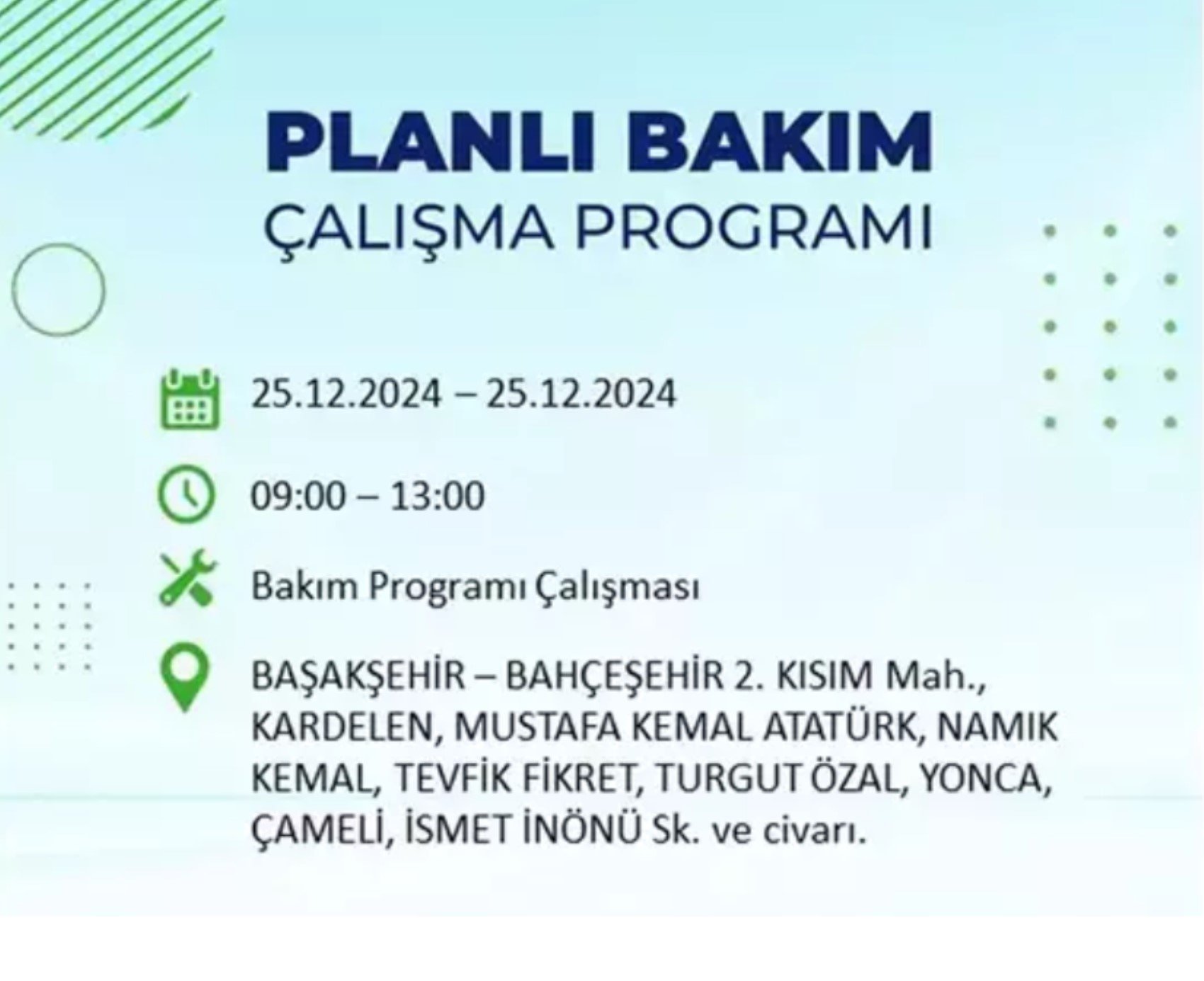 BEDAŞ açıkladı... İstanbul'da elektrik kesintisi: 25 Aralık'ta hangi mahalleler etkilenecek?