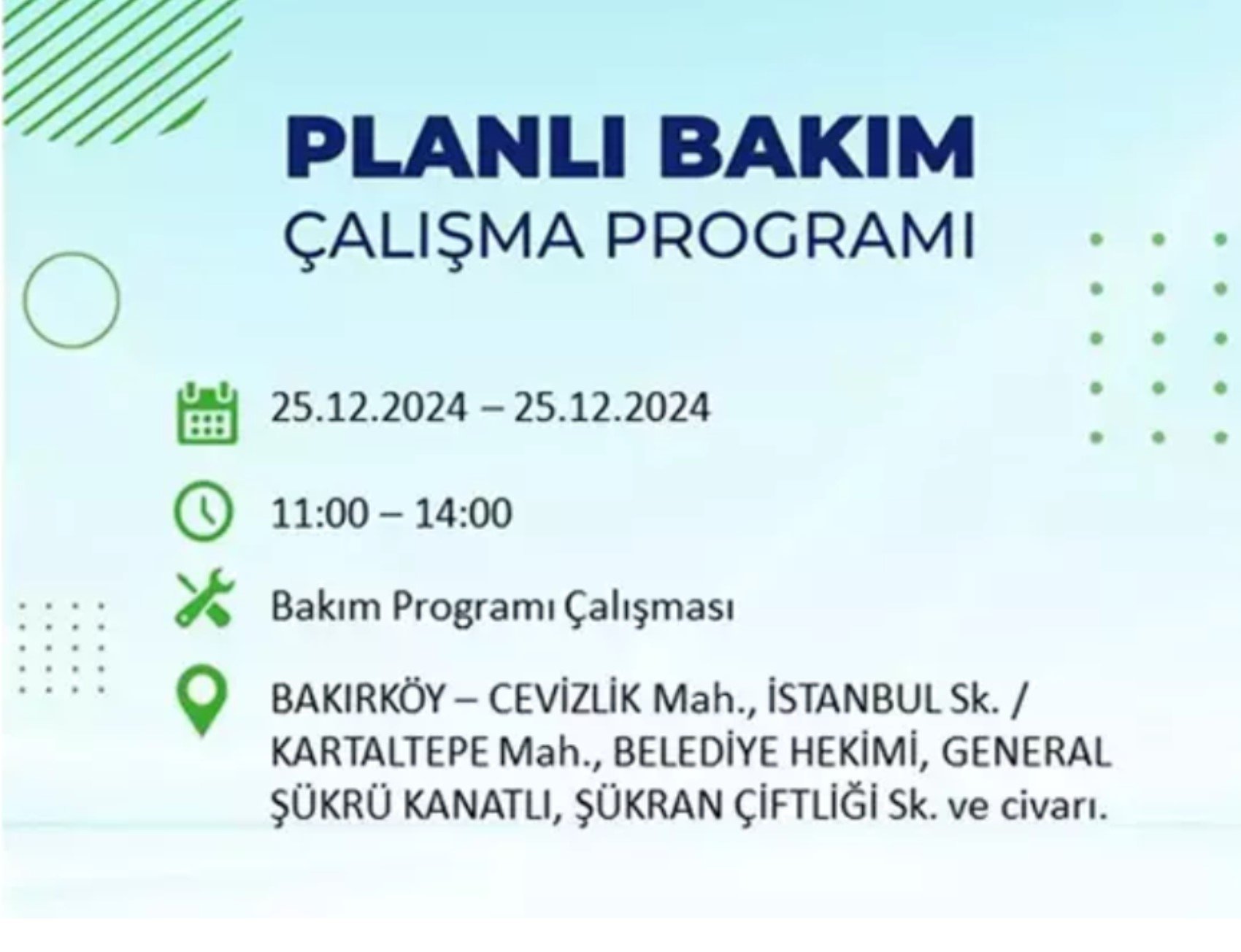 BEDAŞ açıkladı... İstanbul'da elektrik kesintisi: 25 Aralık'ta hangi mahalleler etkilenecek?