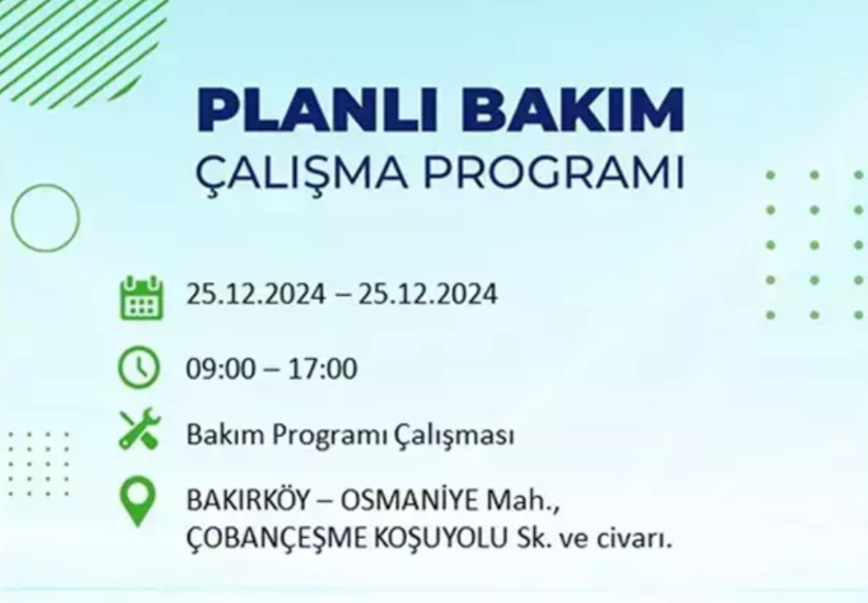 BEDAŞ açıkladı... İstanbul'da elektrik kesintisi: 25 Aralık'ta hangi mahalleler etkilenecek?