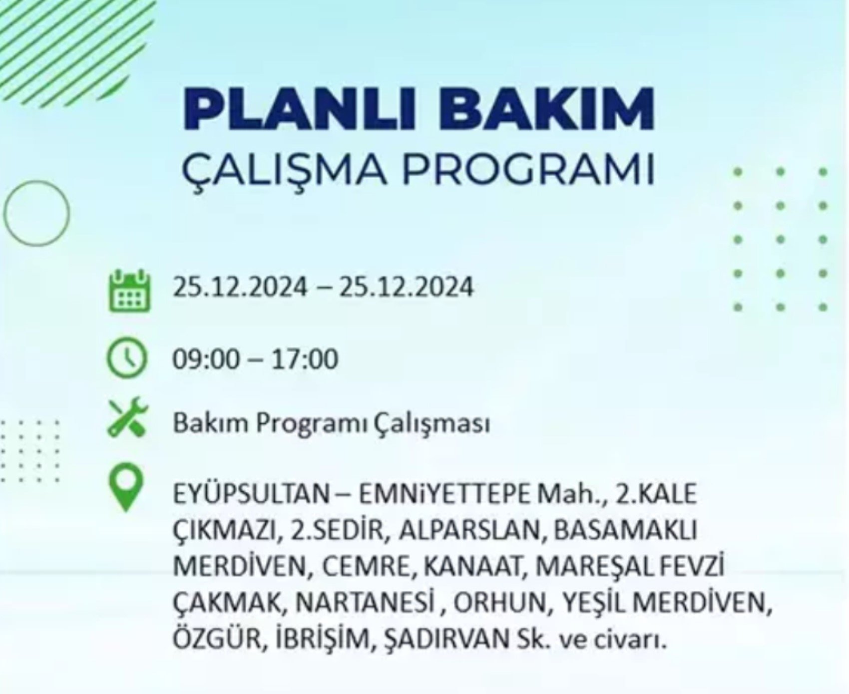 BEDAŞ açıkladı... İstanbul'da elektrik kesintisi: 25 Aralık'ta hangi mahalleler etkilenecek?