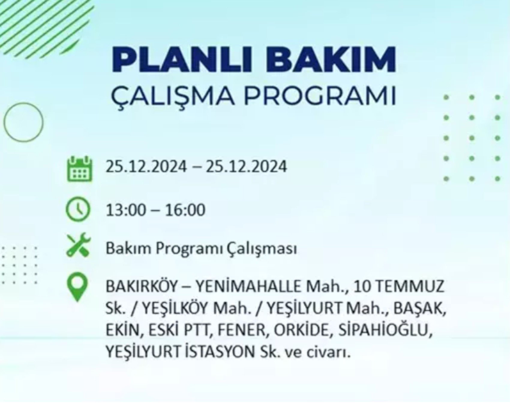 BEDAŞ açıkladı... İstanbul'da elektrik kesintisi: 25 Aralık'ta hangi mahalleler etkilenecek?