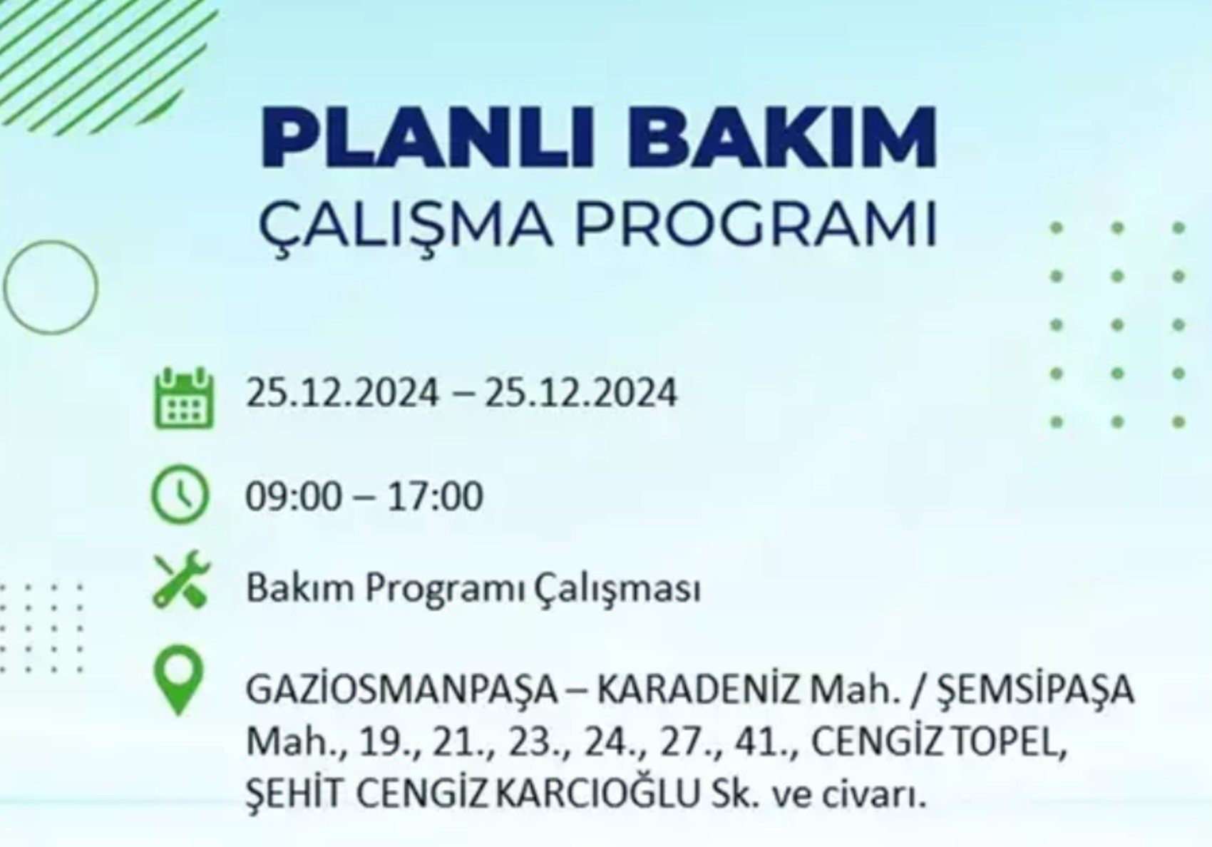 BEDAŞ açıkladı... İstanbul'da elektrik kesintisi: 25 Aralık'ta hangi mahalleler etkilenecek?