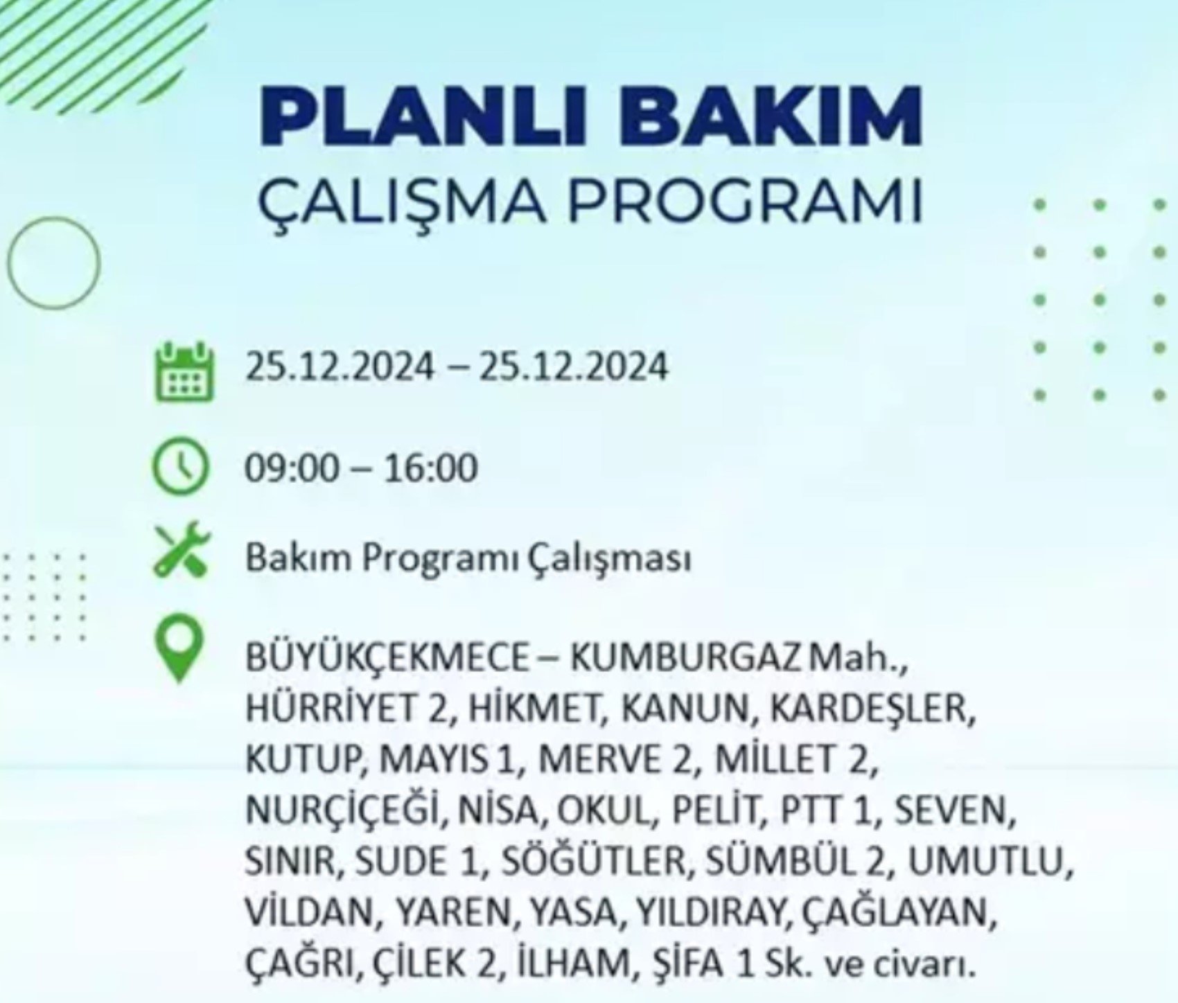 BEDAŞ açıkladı... İstanbul'da elektrik kesintisi: 25 Aralık'ta hangi mahalleler etkilenecek?