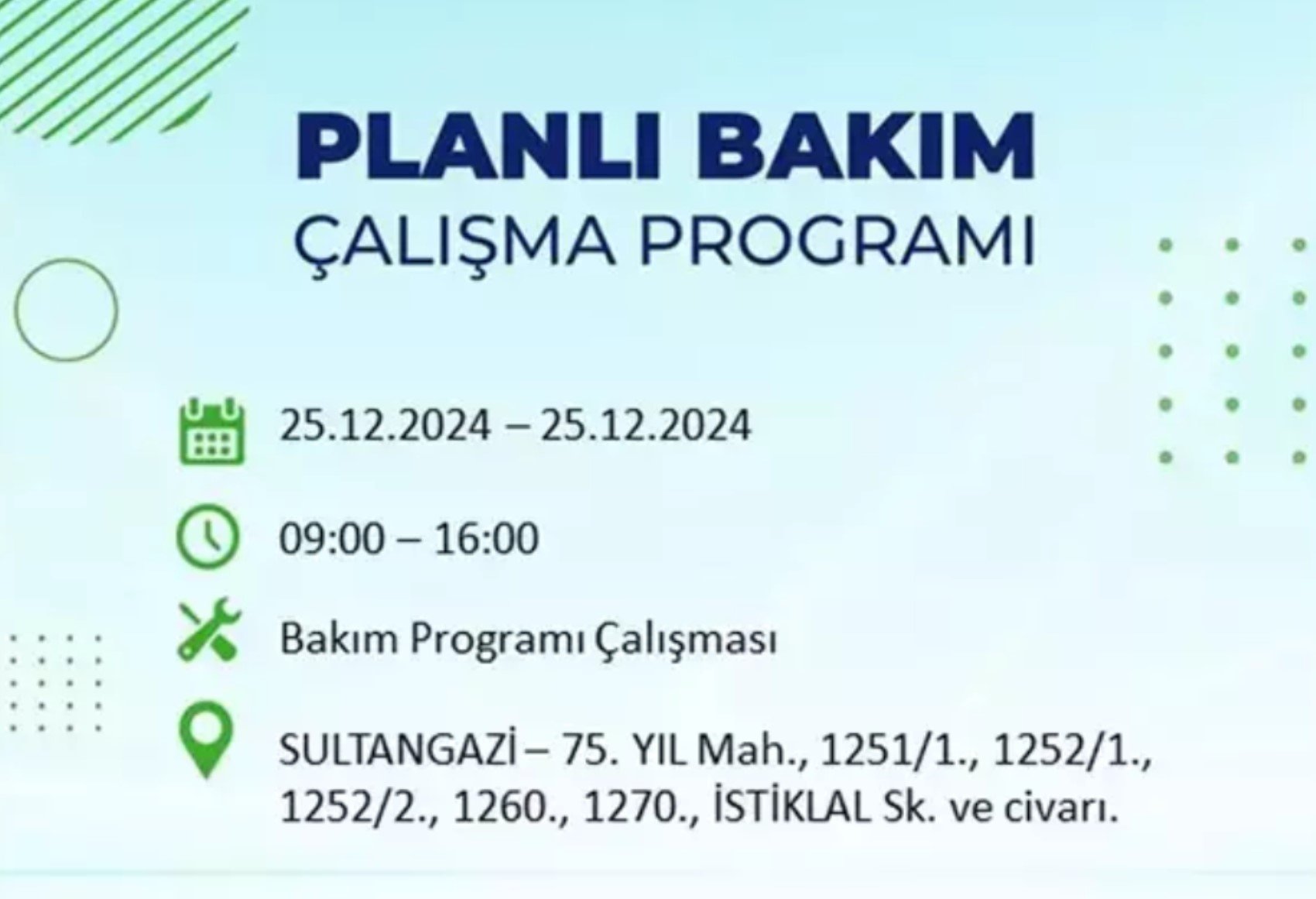 BEDAŞ açıkladı... İstanbul'da elektrik kesintisi: 25 Aralık'ta hangi mahalleler etkilenecek?