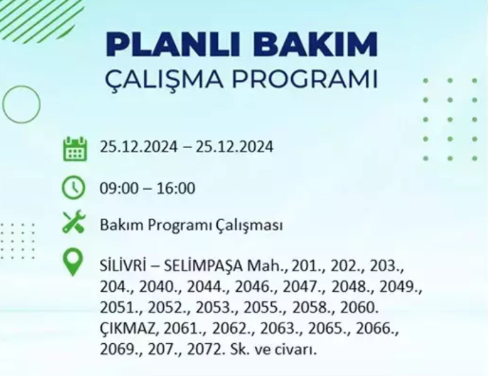 BEDAŞ açıkladı... İstanbul'da elektrik kesintisi: 25 Aralık'ta hangi mahalleler etkilenecek?