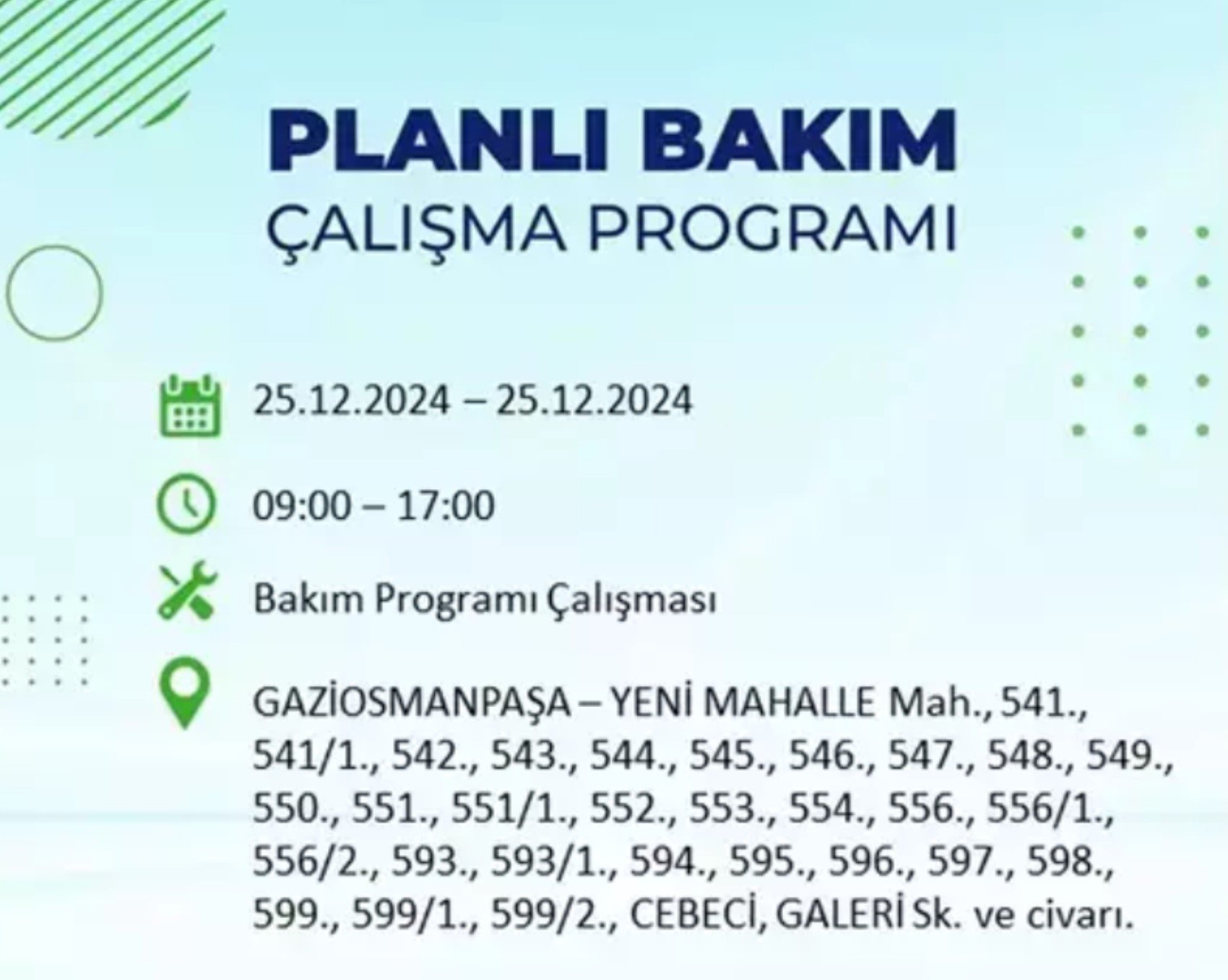 BEDAŞ açıkladı... İstanbul'da elektrik kesintisi: 25 Aralık'ta hangi mahalleler etkilenecek?