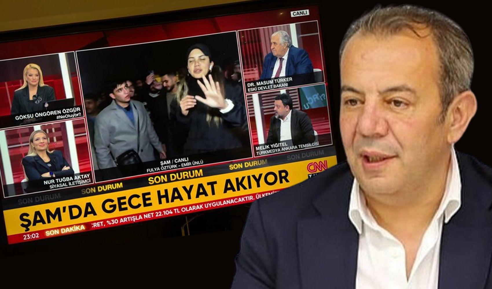 CHP'li Özcan'dan 'Şam'da gece hayat akıyor' haberine tepki: 'Yedirdiniz, içirdiniz, giydirdiniz'