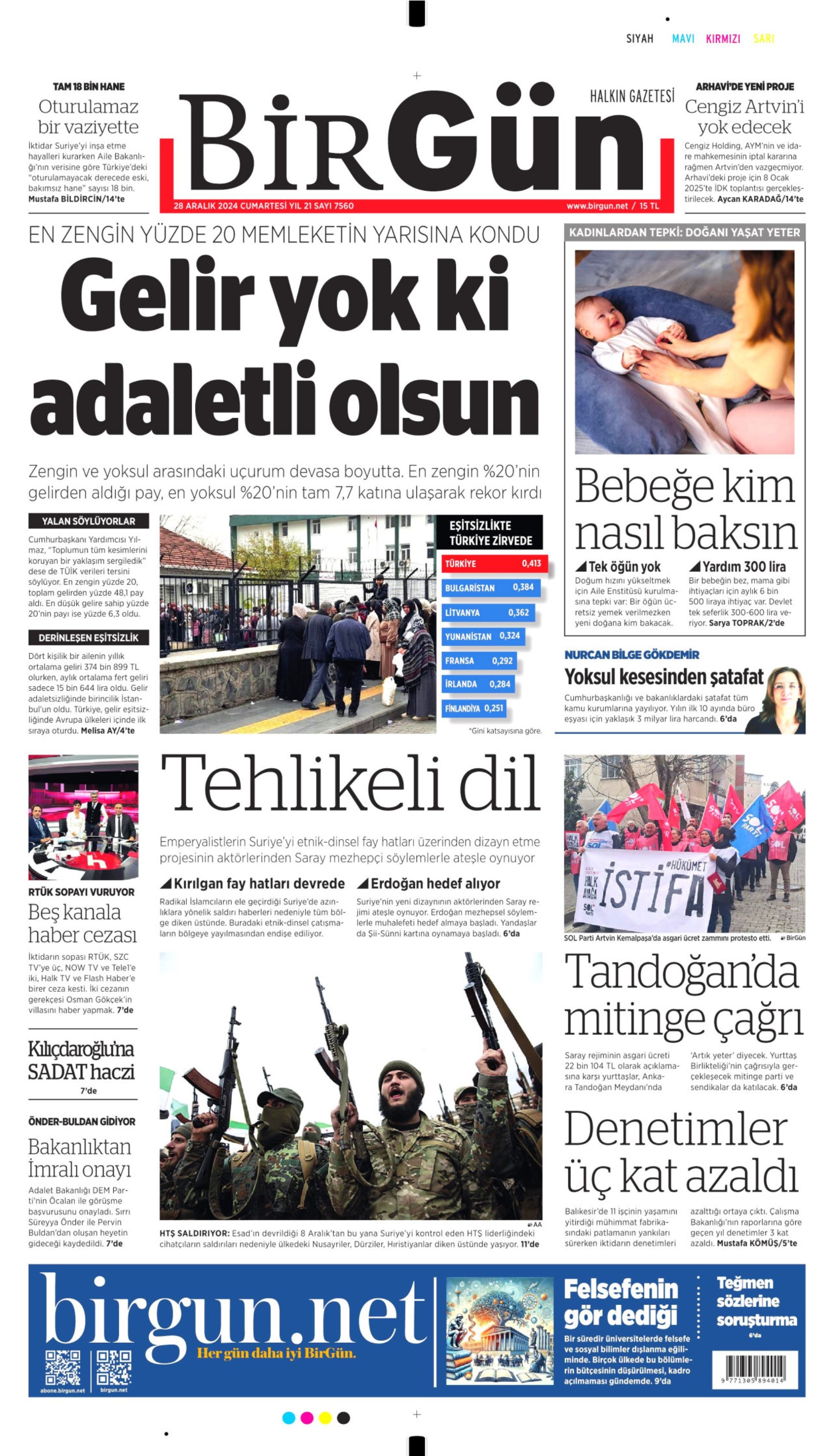 28 Aralık 2024 gazete manşetleri: Asgari ücretli ezildi, sıra emeklide mi?