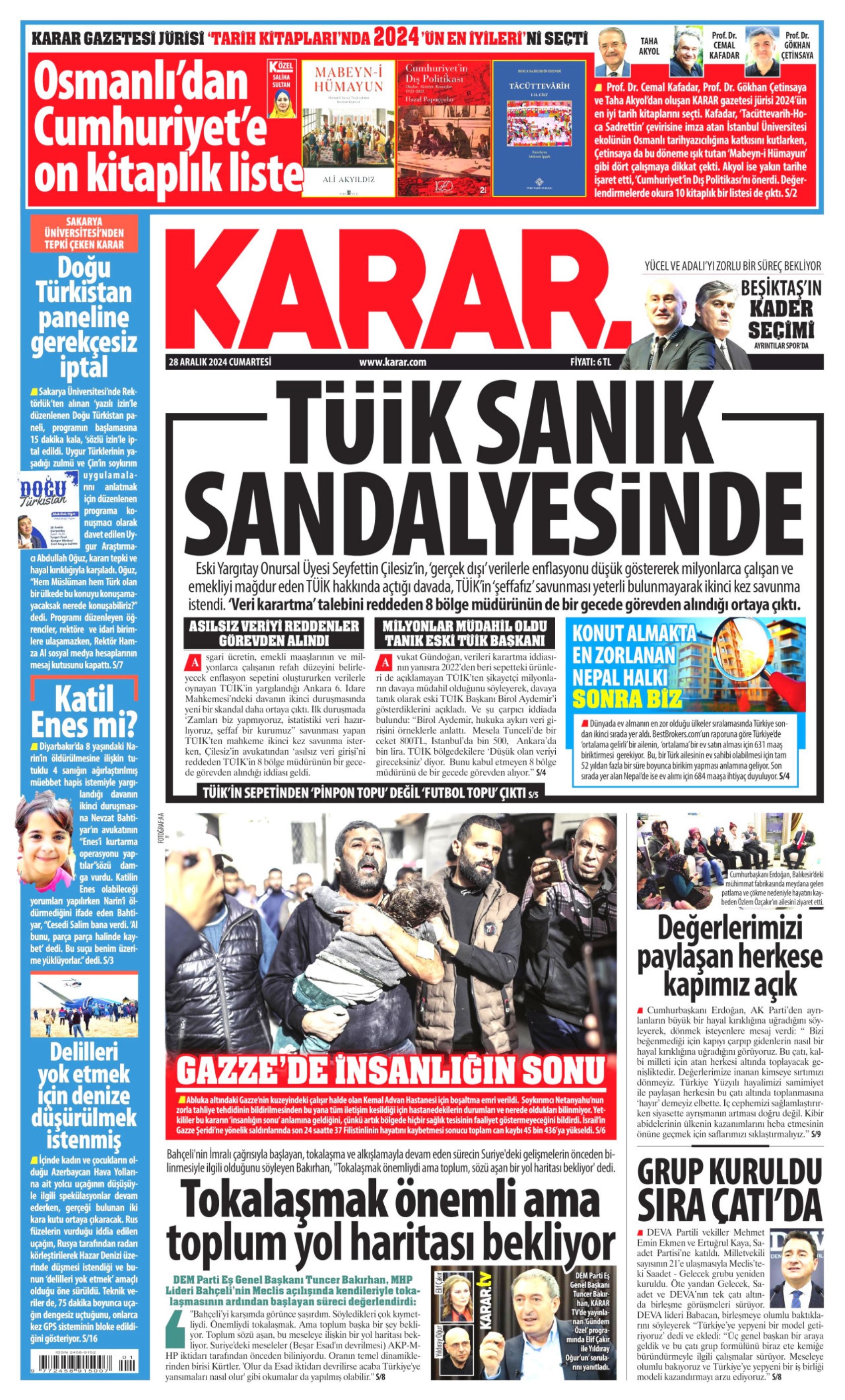 28 Aralık 2024 gazete manşetleri: Asgari ücretli ezildi, sıra emeklide mi?