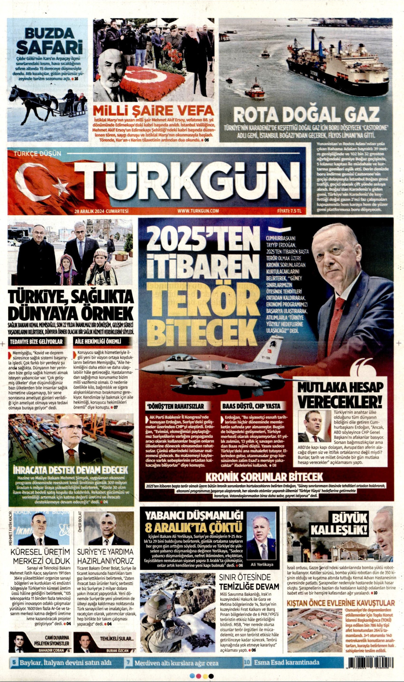 28 Aralık 2024 gazete manşetleri: Asgari ücretli ezildi, sıra emeklide mi?