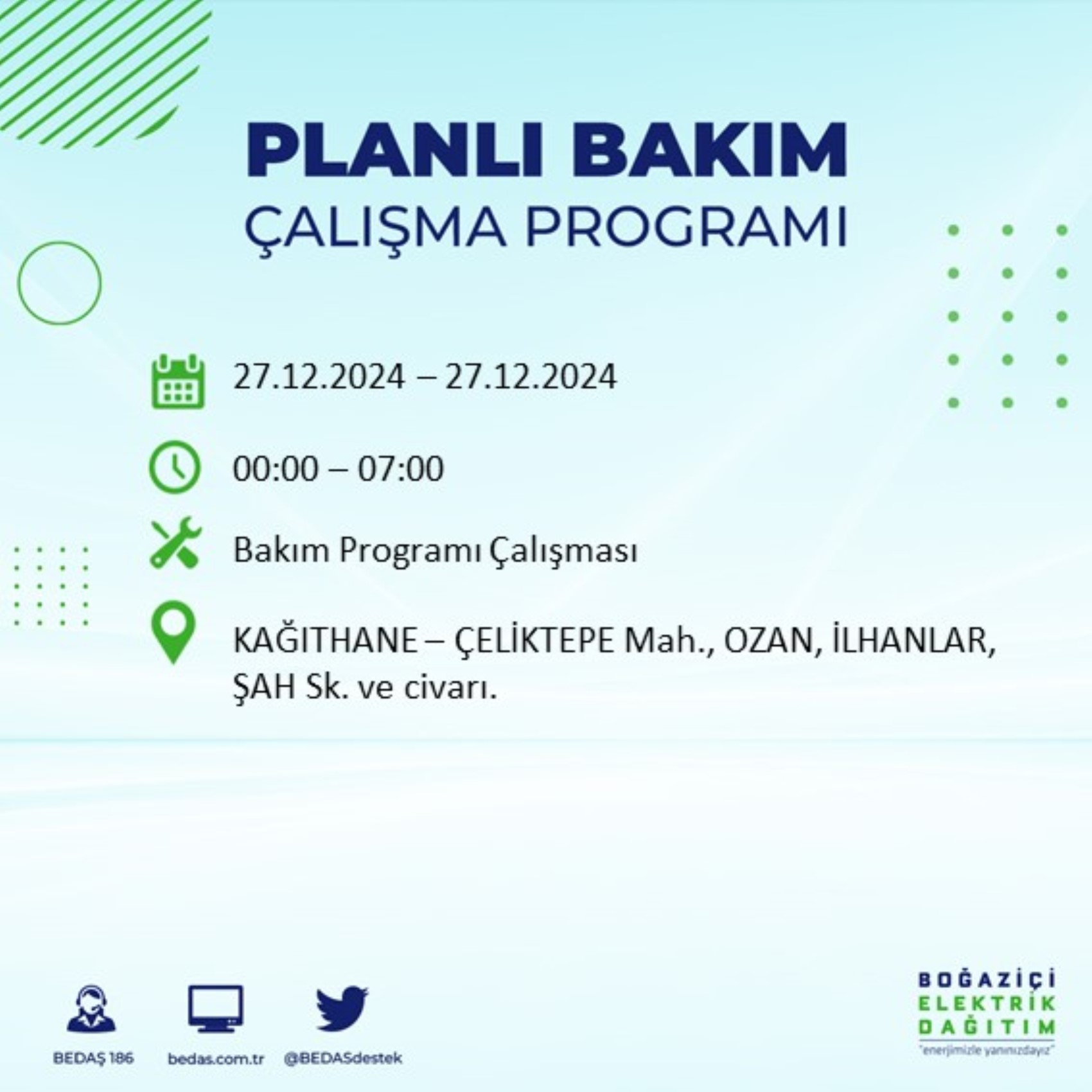 BEDAŞ ha annunciato... Interruzione di corrente a Istanbul: quali quartieri saranno interessati il 28 dicembre?