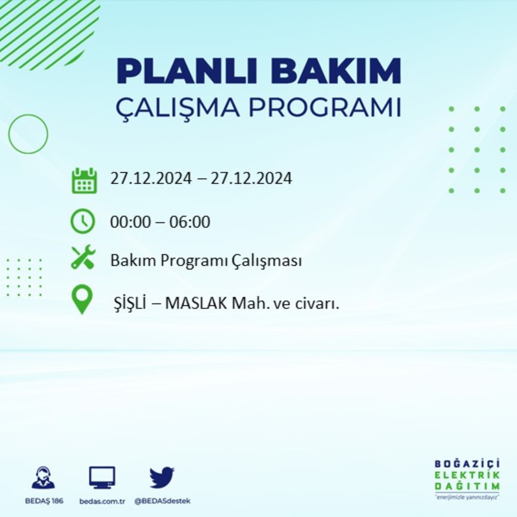 BEDAŞ ha annunciato... Interruzione di corrente a Istanbul: quali quartieri saranno interessati il 28 dicembre?