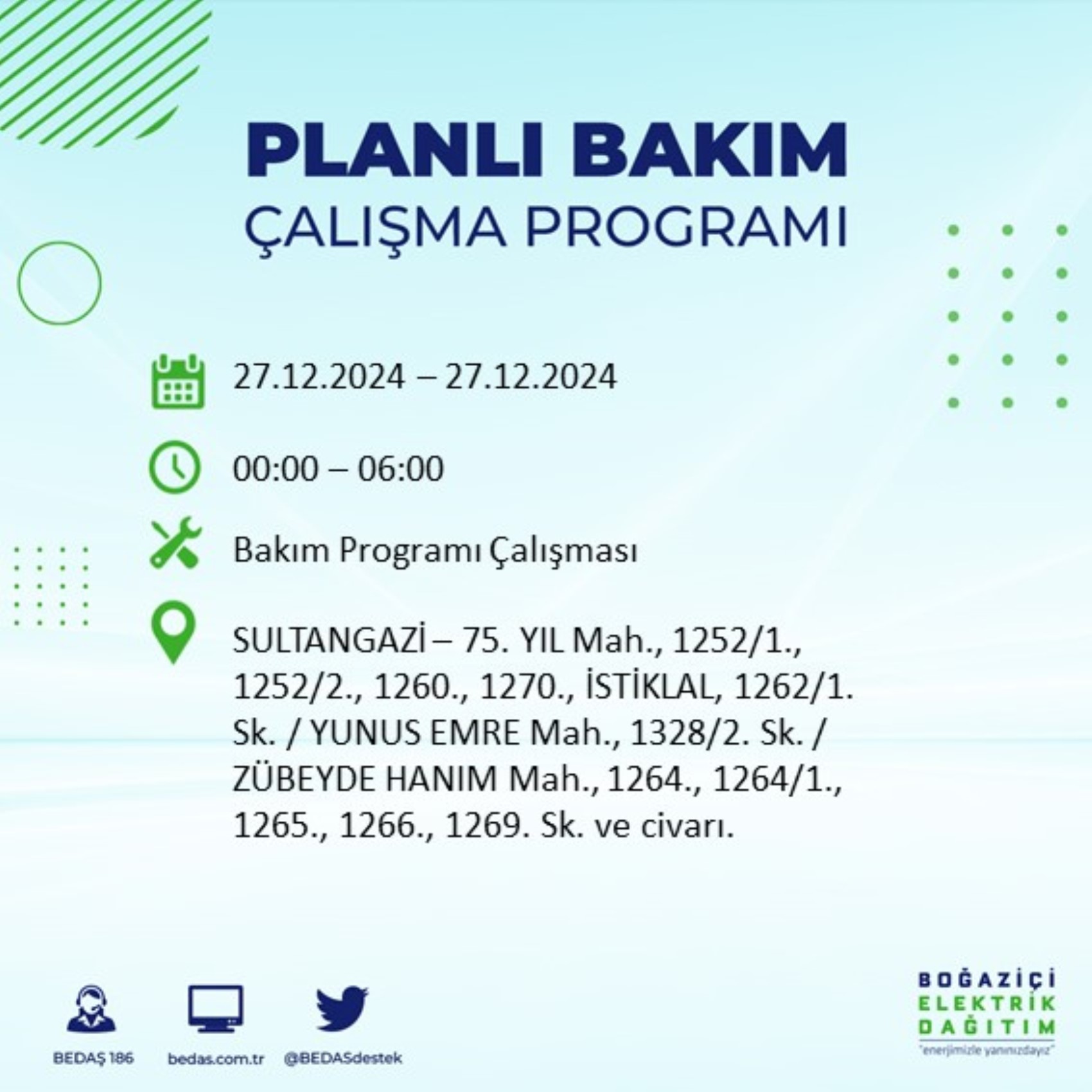 BEDAŞ ha annunciato... Interruzione di corrente a Istanbul: quali quartieri saranno interessati il 28 dicembre?