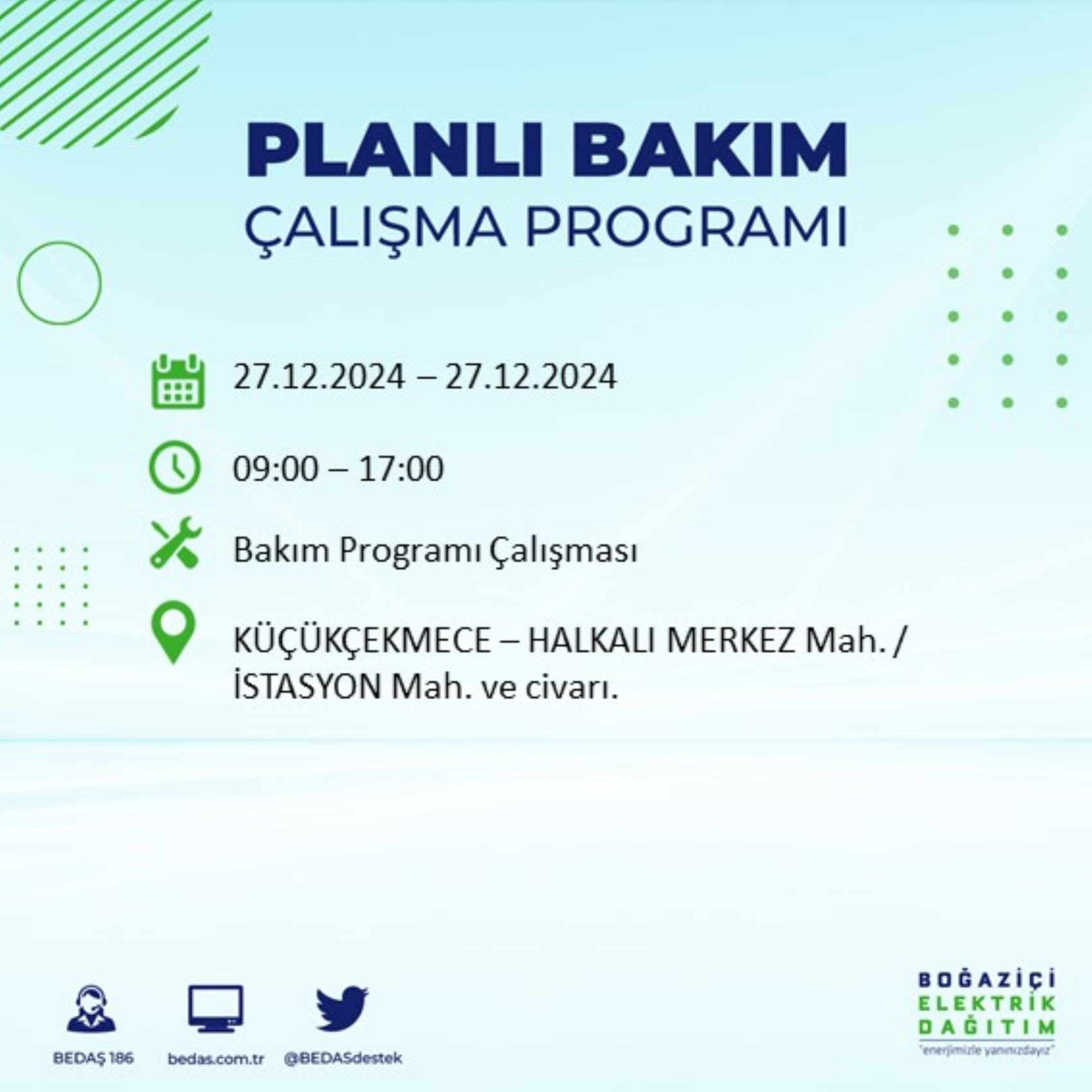 BEDAŞ ha annunciato... Interruzione di corrente a Istanbul: quali quartieri saranno interessati il 28 dicembre?