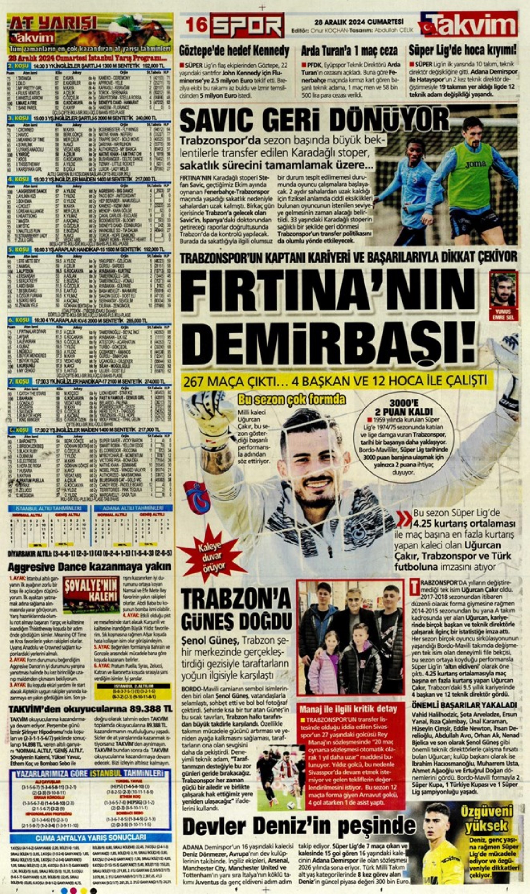La bomba Richarlison: i titoli sportivi del 28 dicembre
