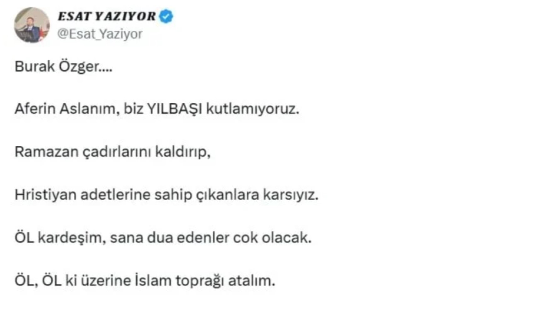 'Burası şeriat ülkesi' diyerek yılbaşı ağacına saldırmıştı: O kişi bakın kim çıktı!