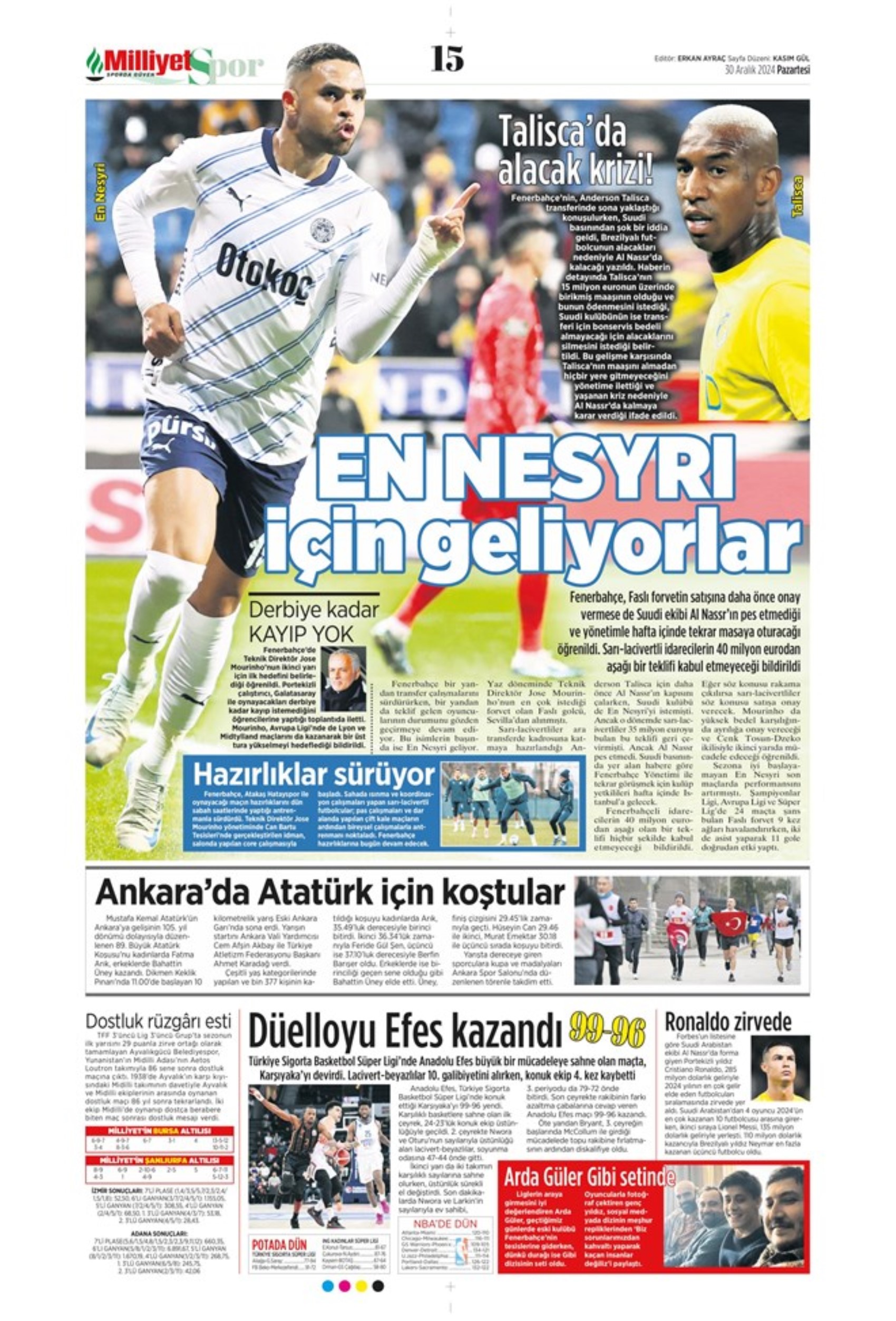 Battaglia per Kevin De Bruyne e operazione Kolo Muani: Serdal Adalı è il nuovo presidente del Beşiktaş! I titoli sportivi del 30 dicembre