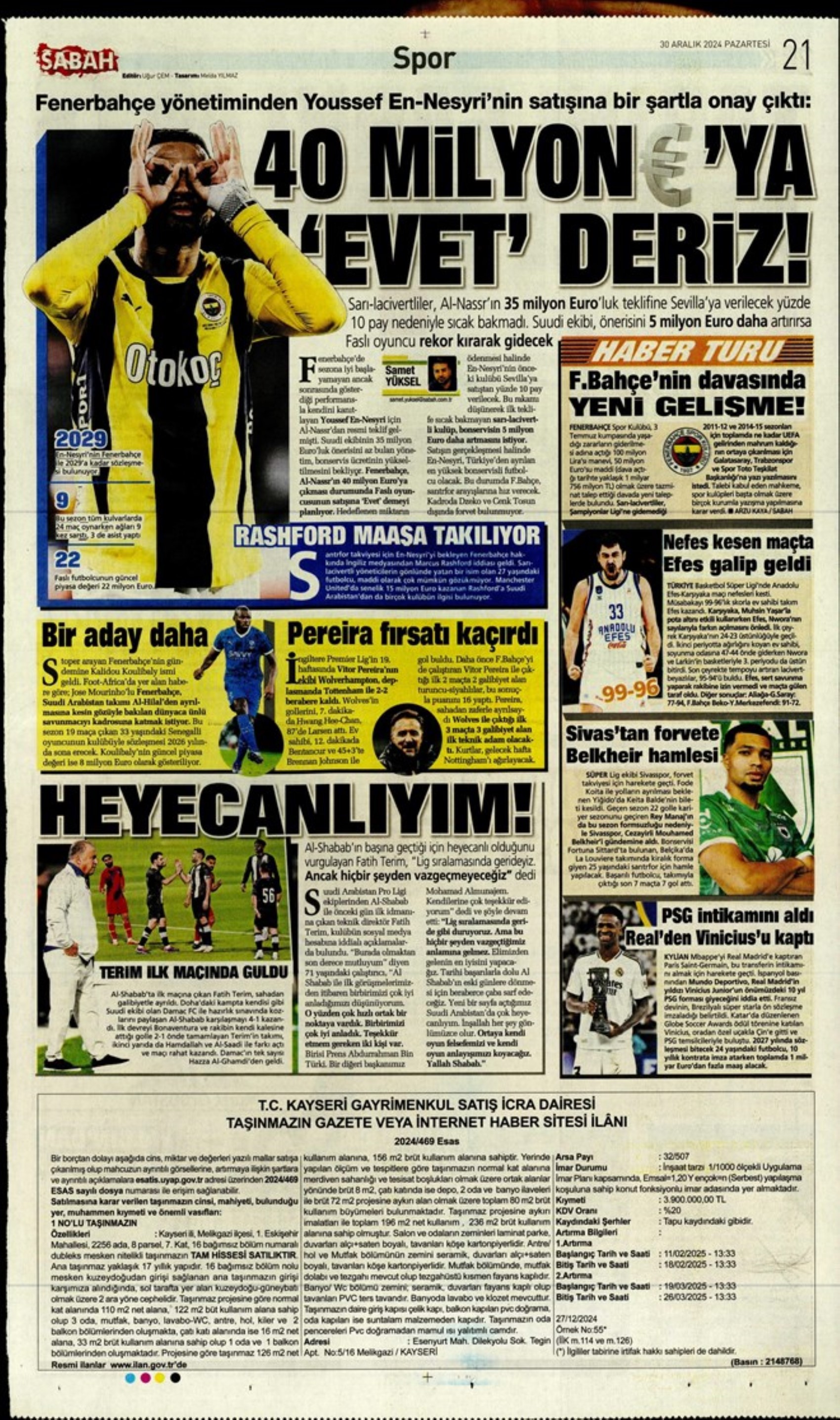 Battaglia per Kevin De Bruyne e operazione Kolo Muani: Serdal Adalı è il nuovo presidente del Beşiktaş! I titoli sportivi del 30 dicembre