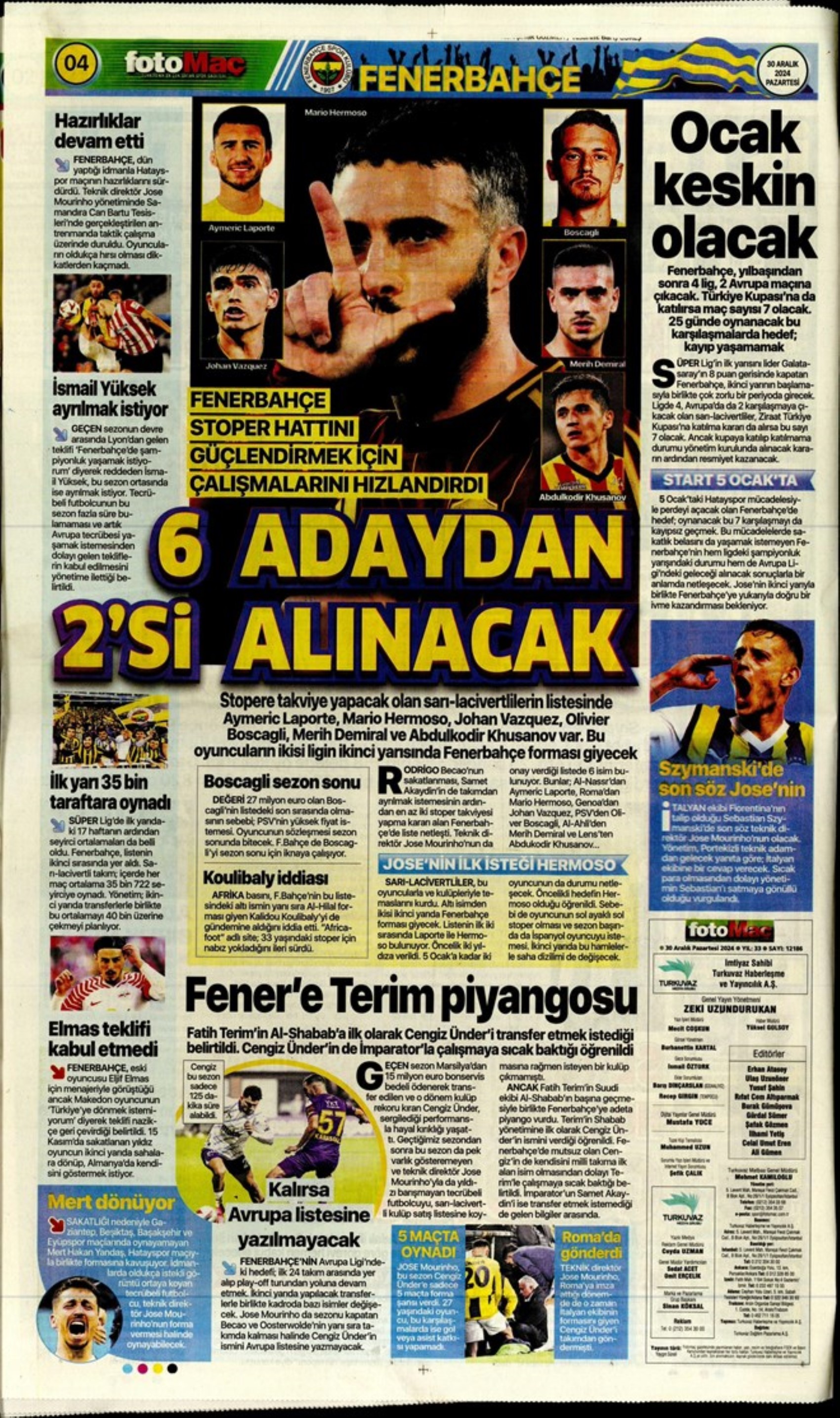Battaglia per Kevin De Bruyne e operazione Kolo Muani: Serdal Adalı è il nuovo presidente del Beşiktaş! I titoli sportivi del 30 dicembre