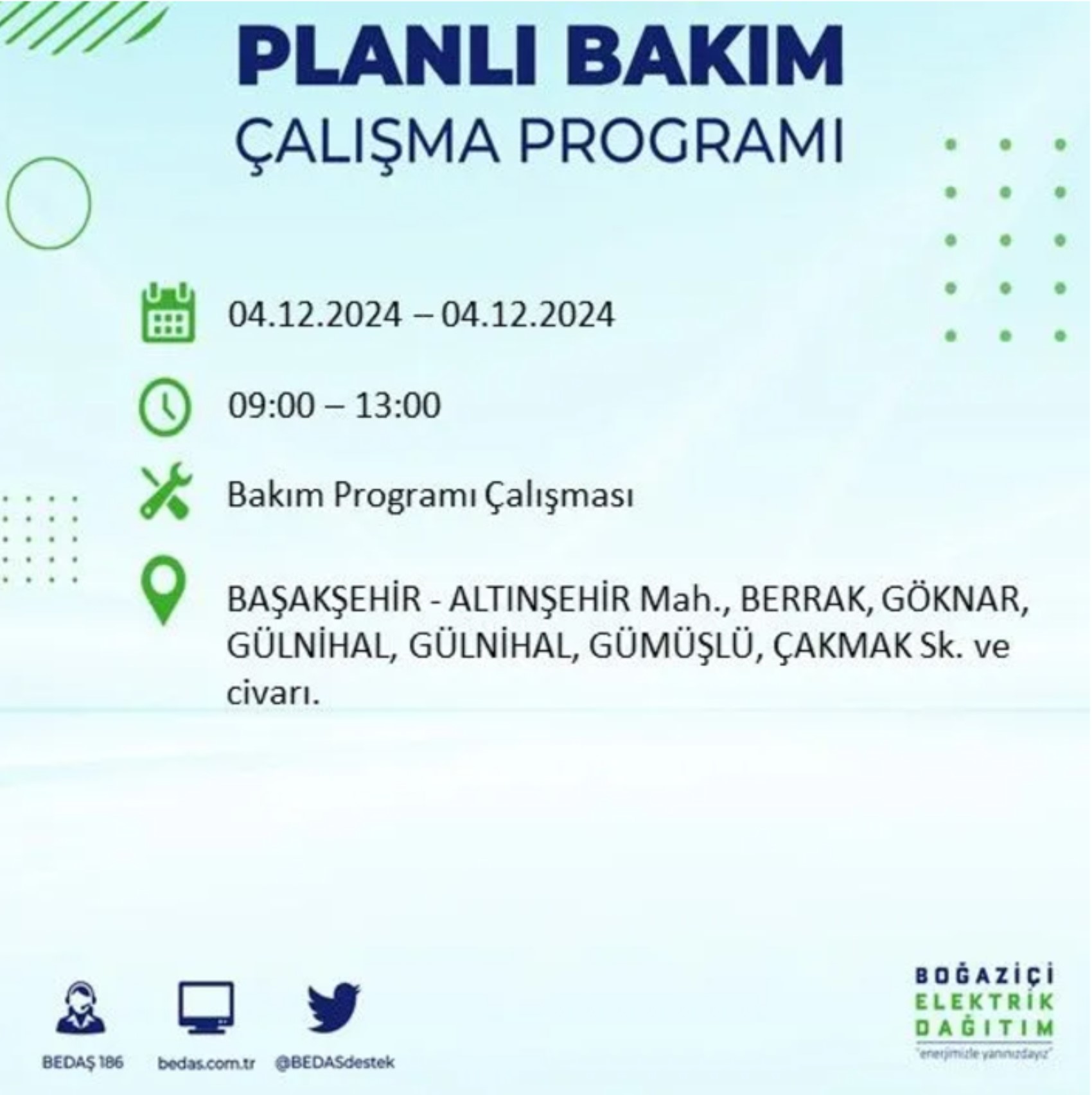 BEDAŞ açıkladı... İstanbul'da elektrik kesintisi: 4 Aralık Çarşamba hangi mahalleler etkilenecek?