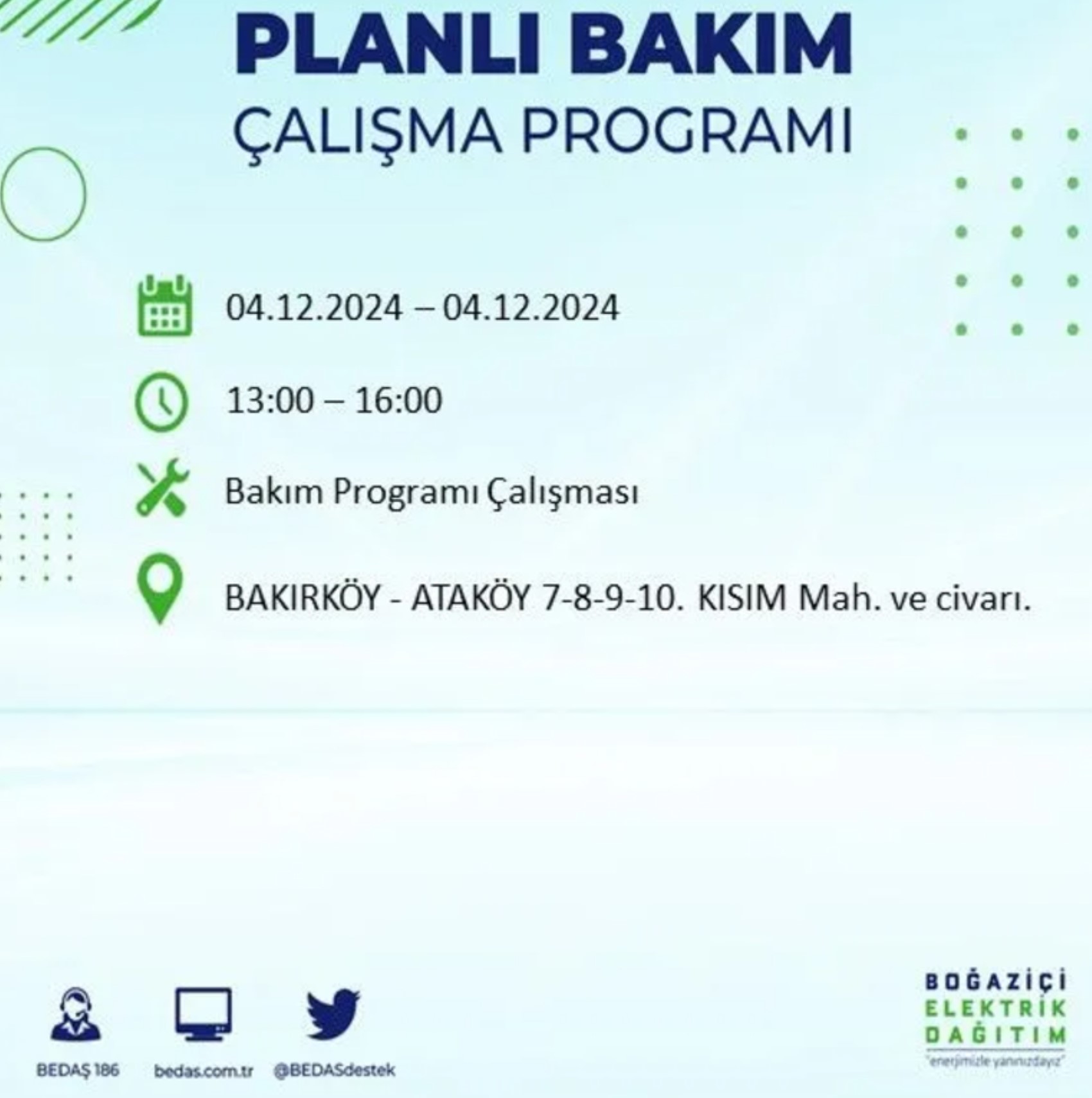 BEDAŞ açıkladı... İstanbul'da elektrik kesintisi: 4 Aralık Çarşamba hangi mahalleler etkilenecek?