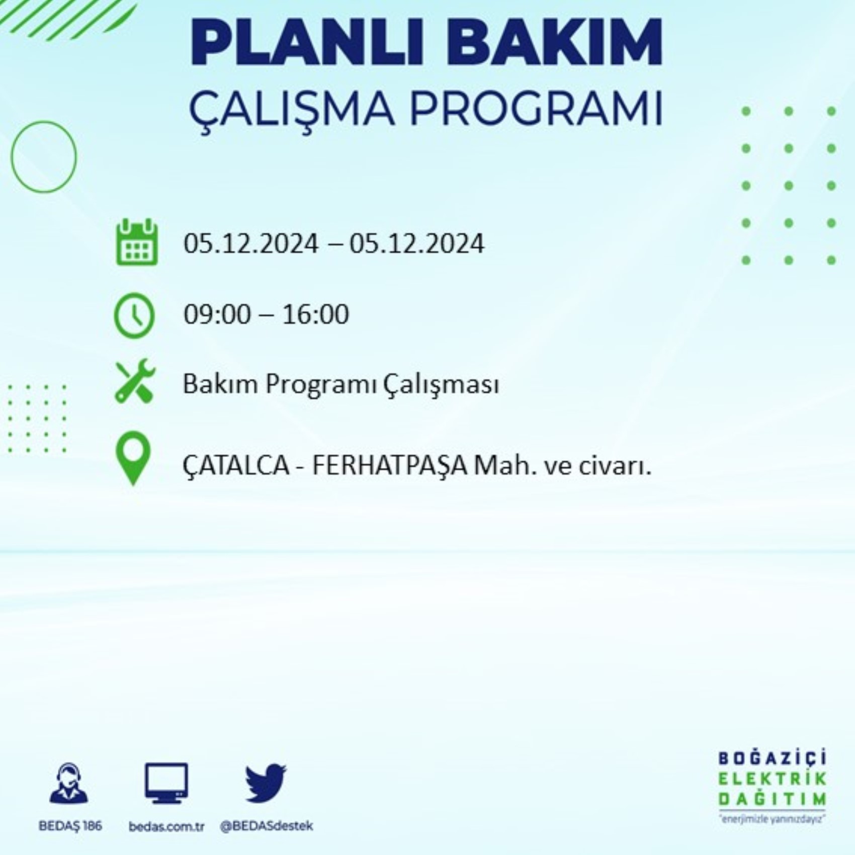 BEDAŞ açıkladı... İstanbul'da elektrik kesintisi: 5 Aralık'ta hangi mahalleler etkilenecek?