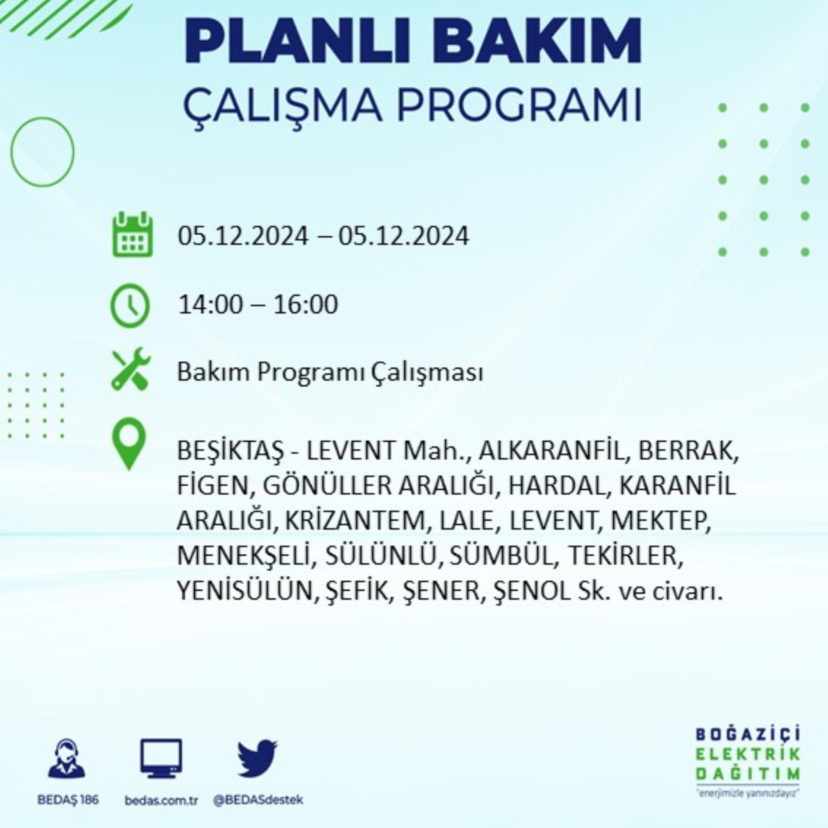 BEDAŞ açıkladı... İstanbul'da elektrik kesintisi: 5 Aralık'ta hangi mahalleler etkilenecek?