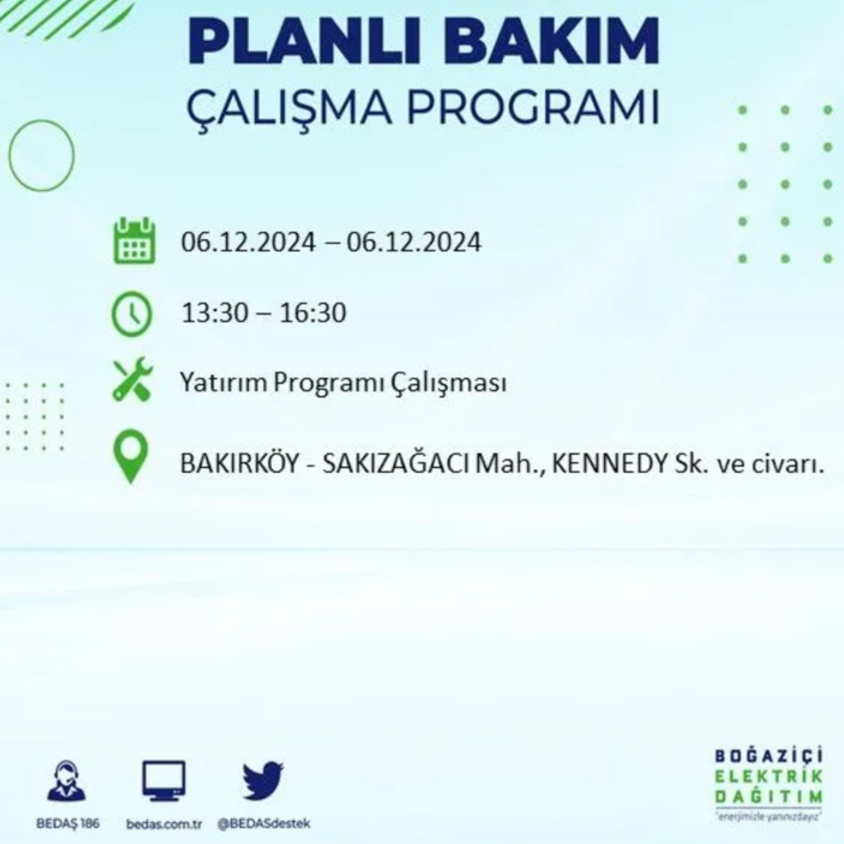 BEDAŞ açıkladı... İstanbul'da elektrik kesintisi: 6 Aralık'ta hangi mahalleler etkilenecek?