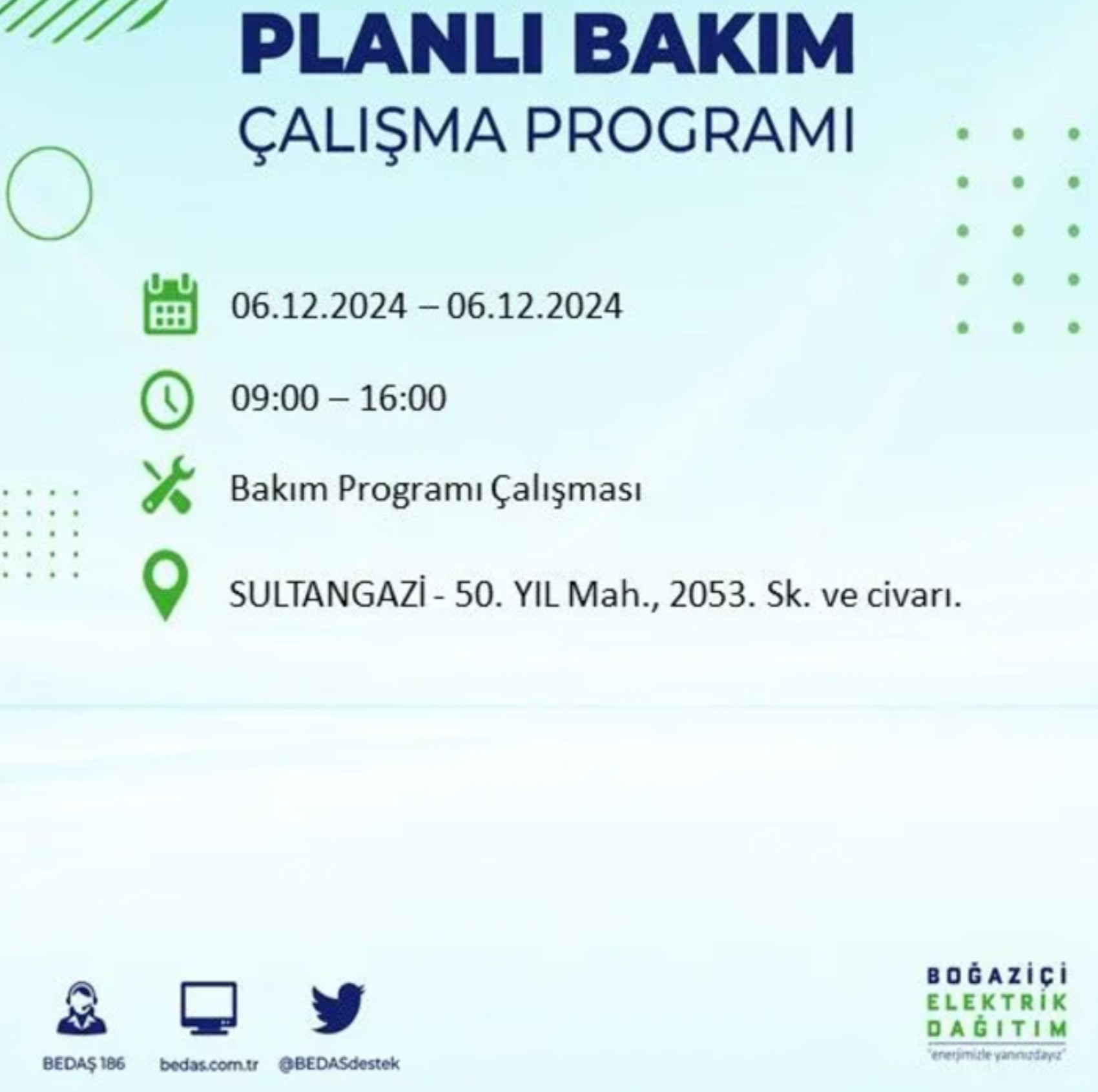 BEDAŞ açıkladı... İstanbul'da elektrik kesintisi: 6 Aralık'ta hangi mahalleler etkilenecek?