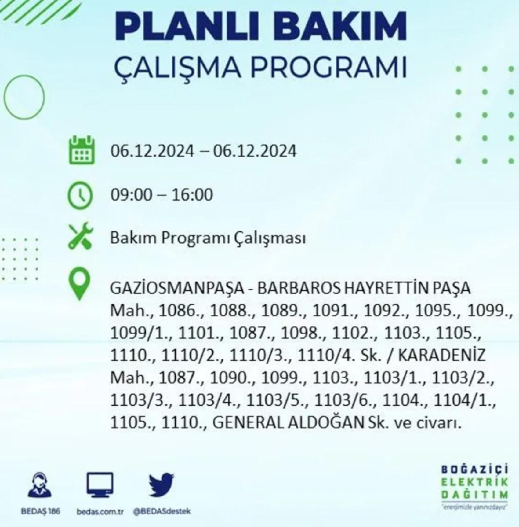 BEDAŞ açıkladı... İstanbul'da elektrik kesintisi: 6 Aralık'ta hangi mahalleler etkilenecek?