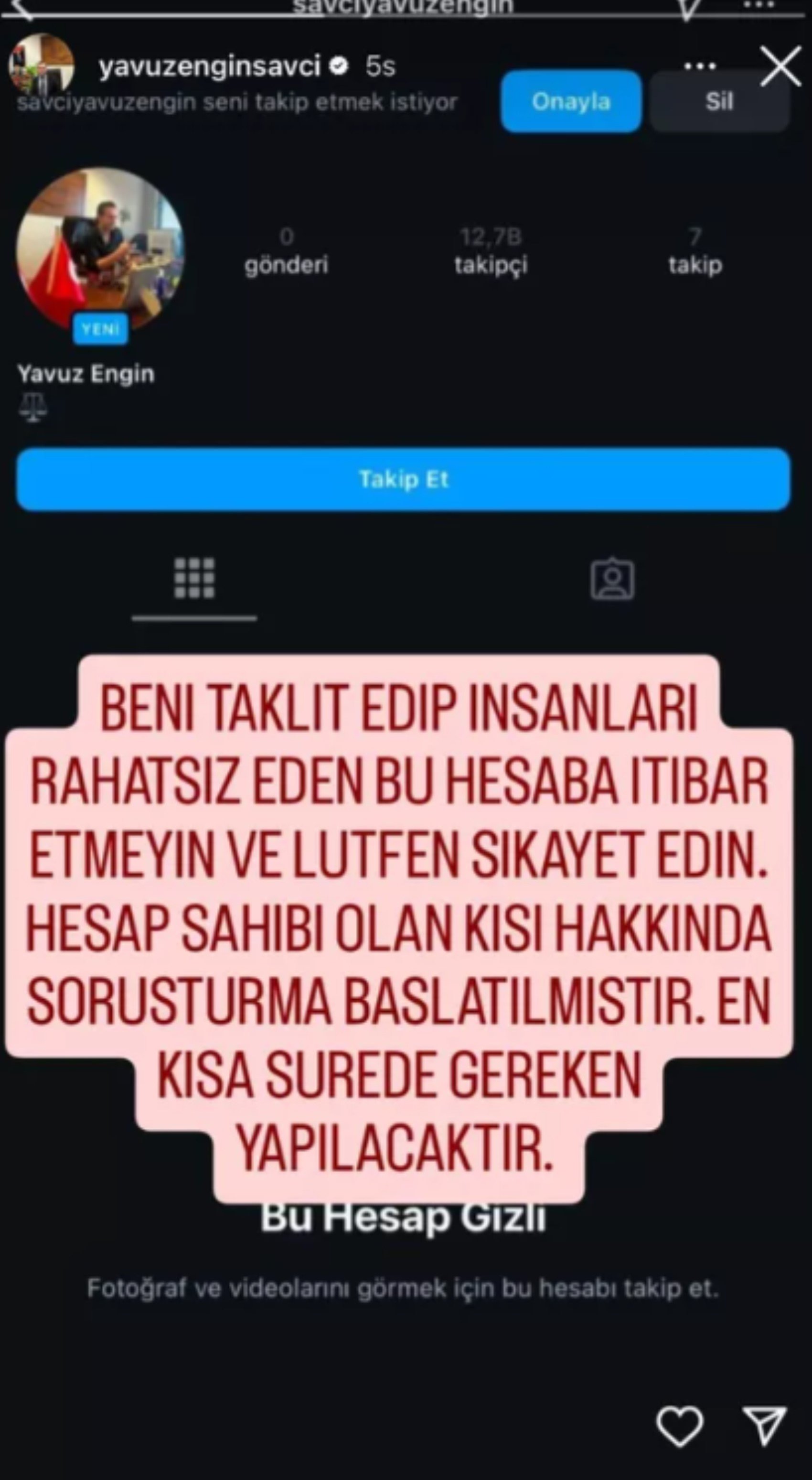 Yenidoğan savcısı Yavuz Engin'den sert paylaşım: Gereken yapılacaktır