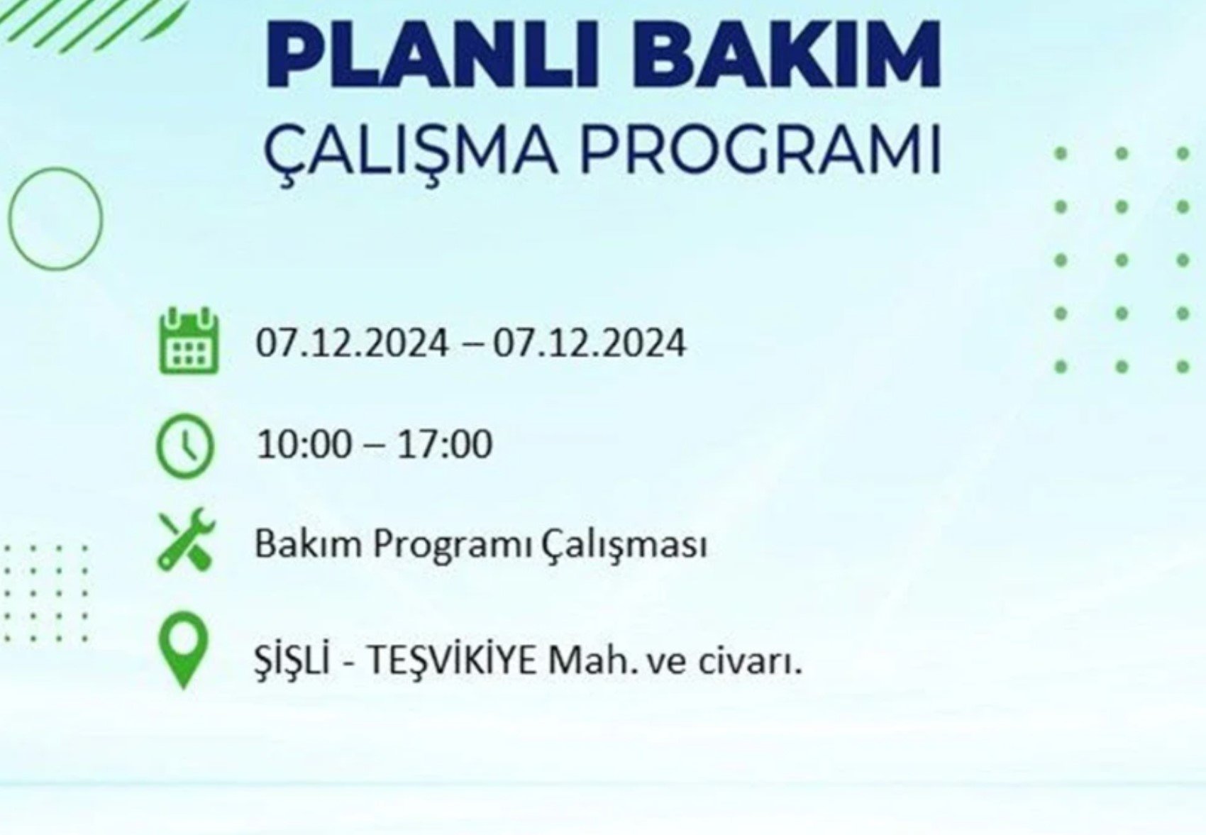 BEDAŞ açıkladı... İstanbul'da elektrik kesintisi: 7 Aralık'ta hangi mahalleler etkilenecek?